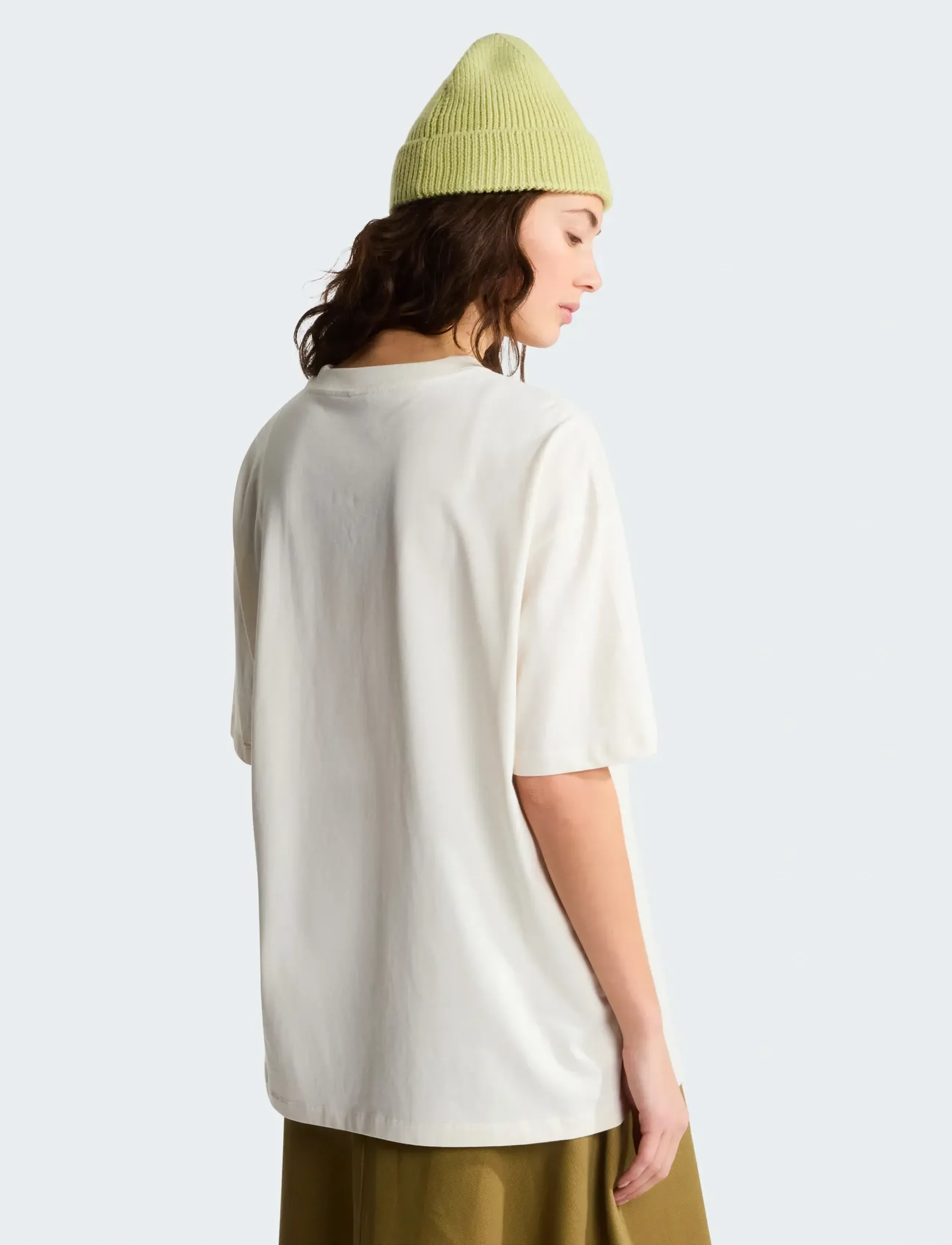 The North Face - W TNF ESSENTIAL SIMPLE DOME OS SS TEE - t-shirts - white dune - 5