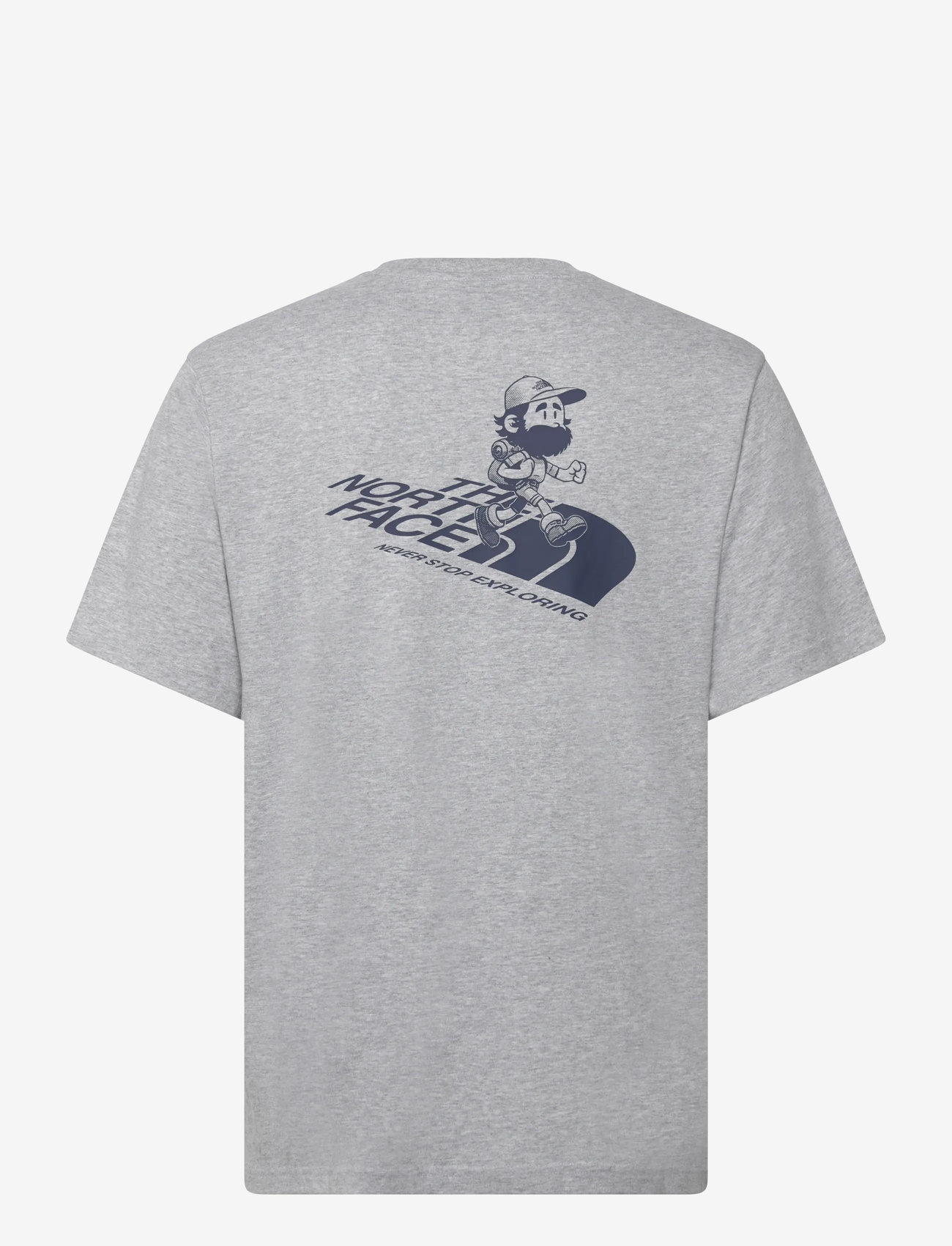 The North Face - U RUN GRAPHIC RELAXED S/S TEE - t-shirts - tnf light grey heather - 2