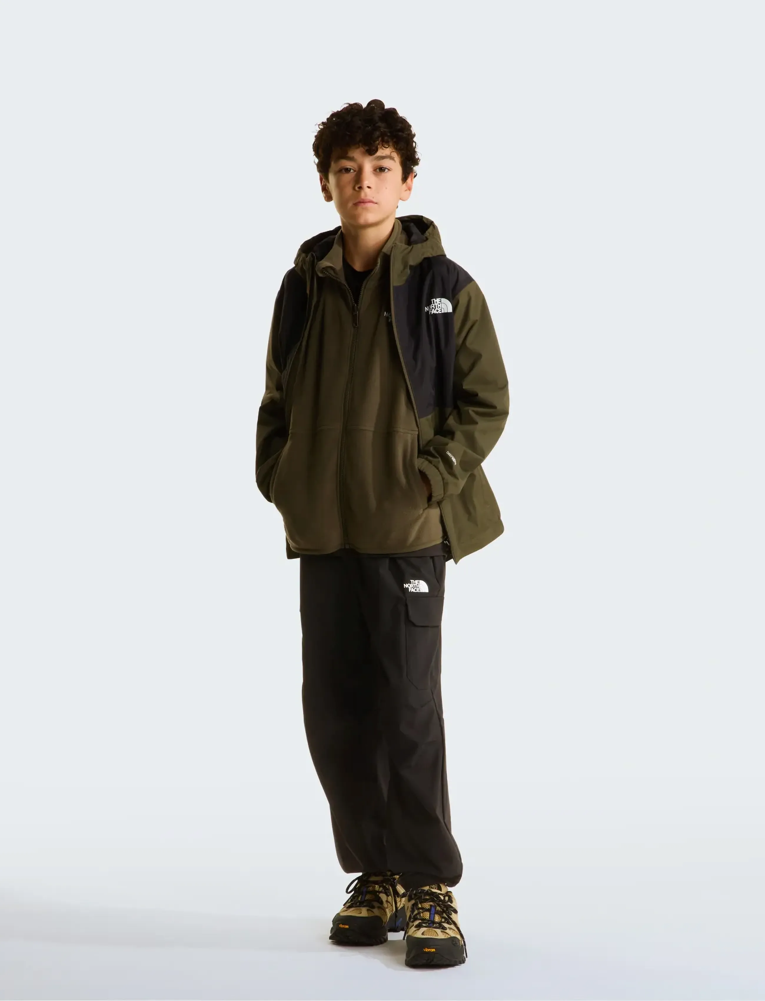 The North Face - TEEN GLACIER FZ ZIP IN JACKET - isolierte jacken - new taupe green - 3