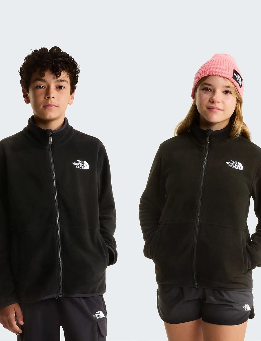 The North Face - TEEN GLACIER FZ ZIP IN JACKET - fleece jackets - tnf black - 0
