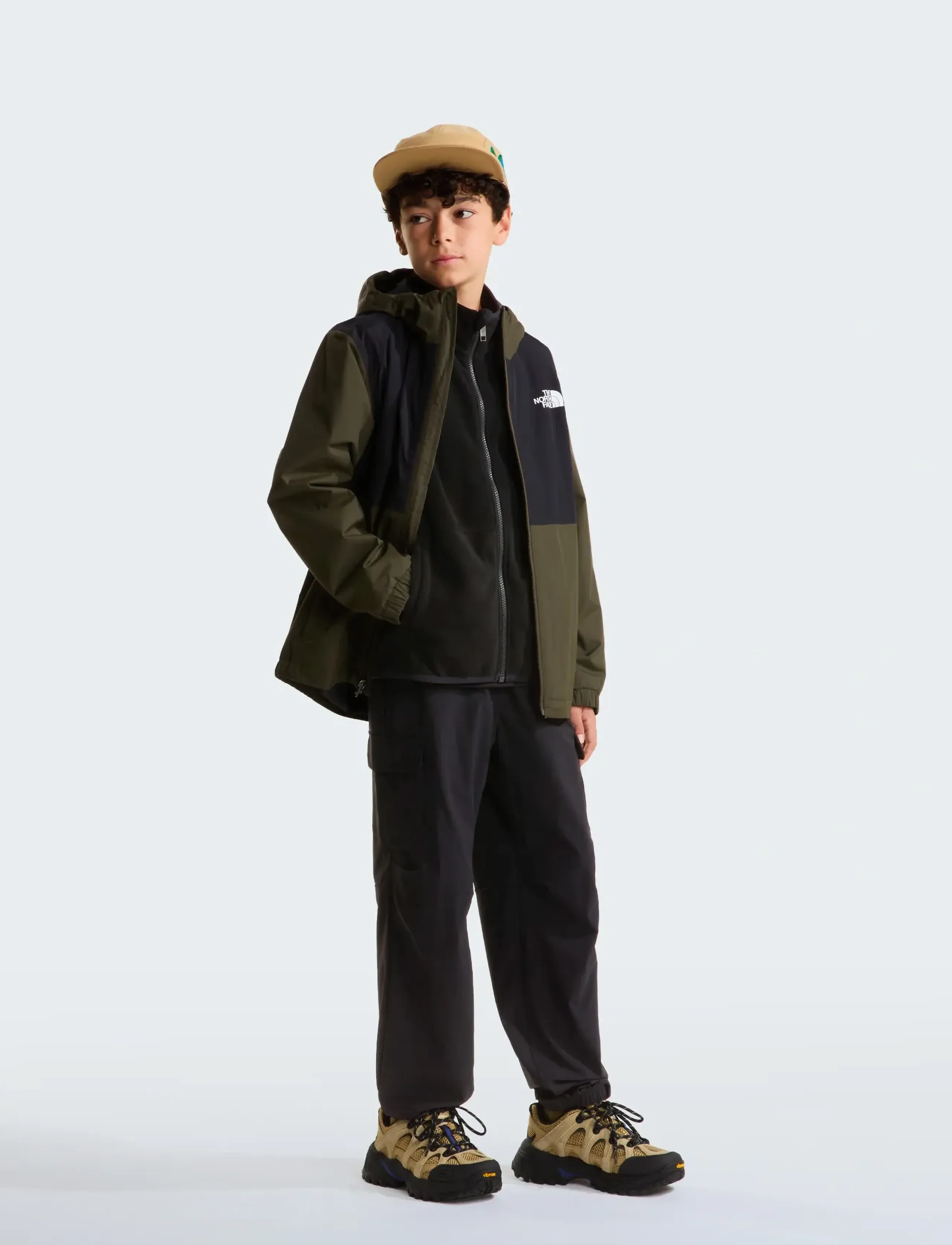 The North Face - TEEN GLACIER FZ ZIP IN JACKET - fleece jackets - tnf black - 3
