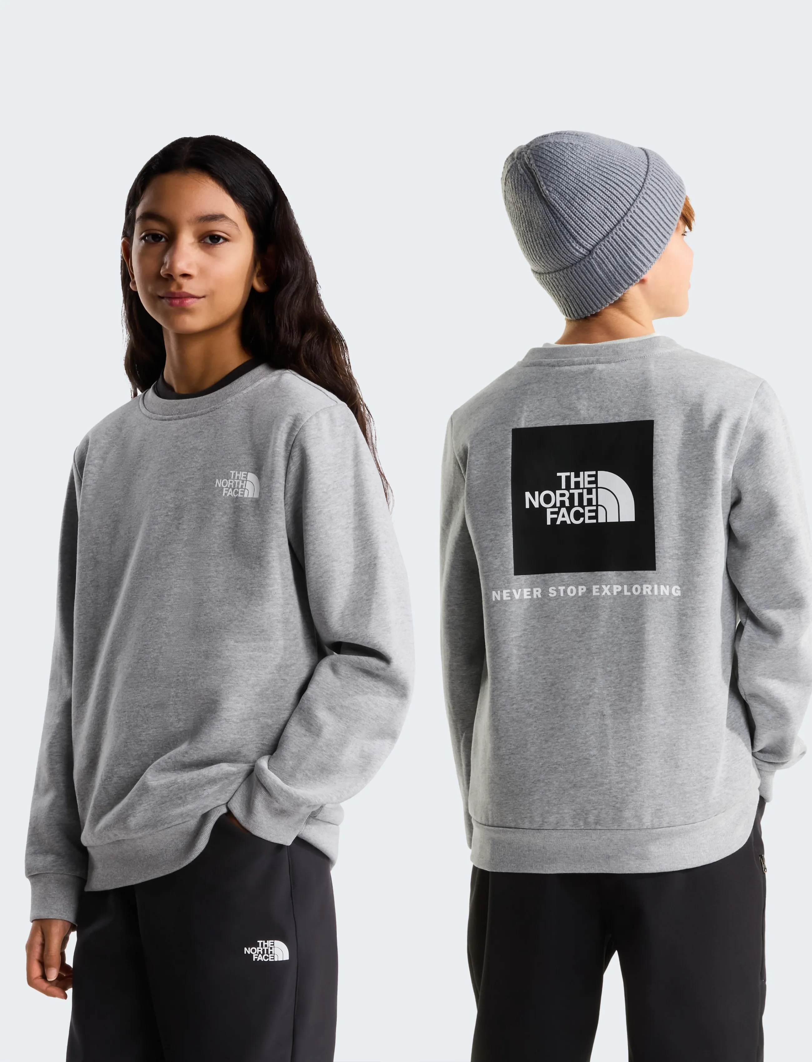 The North Face Teen Evolution Box Nse Crew, M, Sweatshirts & Hoodies, Grau - Sweatshirts, Kinder