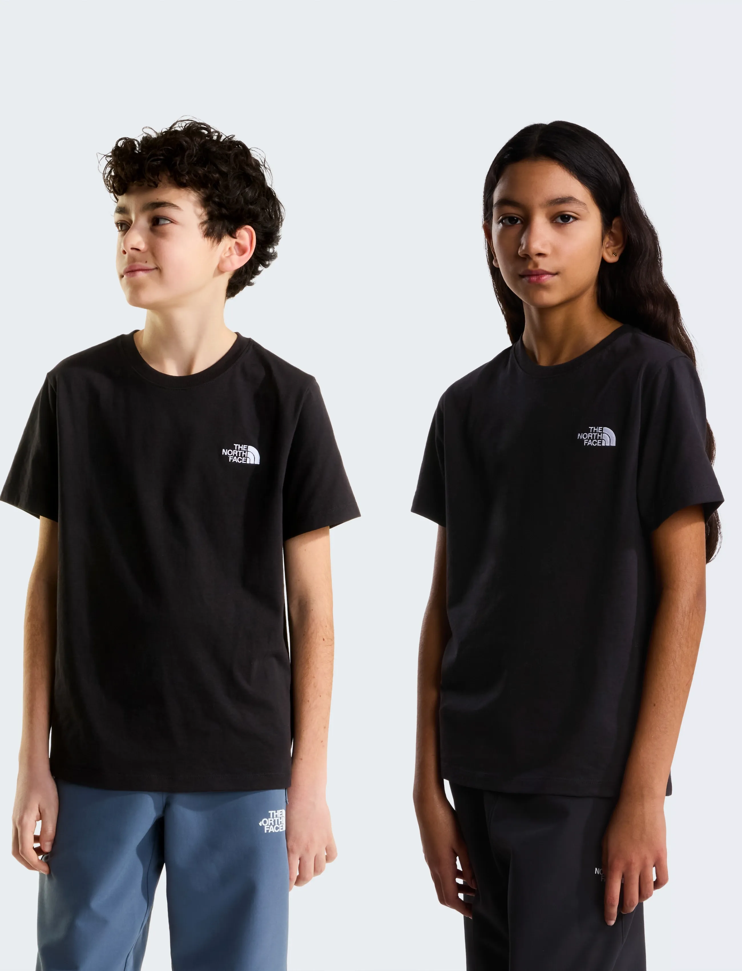 The North Face Teen Evolution Simple Dome S/S Tee, XS, T-shirts, Schwarz - Short-sleeved, Kinder