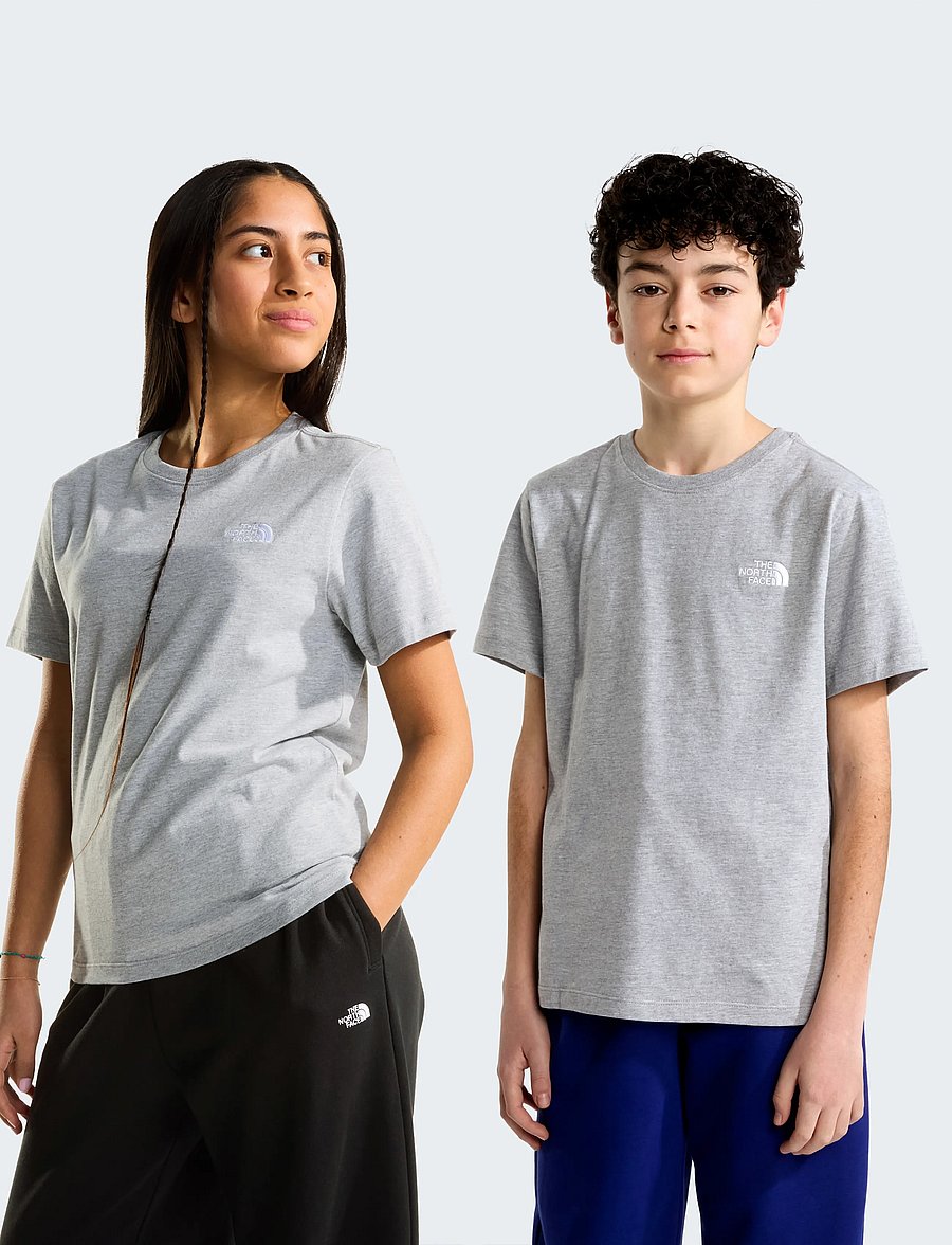 The North Face - TEEN EVOLUTION SIMPLE DOME S/S TEE - lühikeste varrukatega t-särgid - tnf pale grey heather - 0