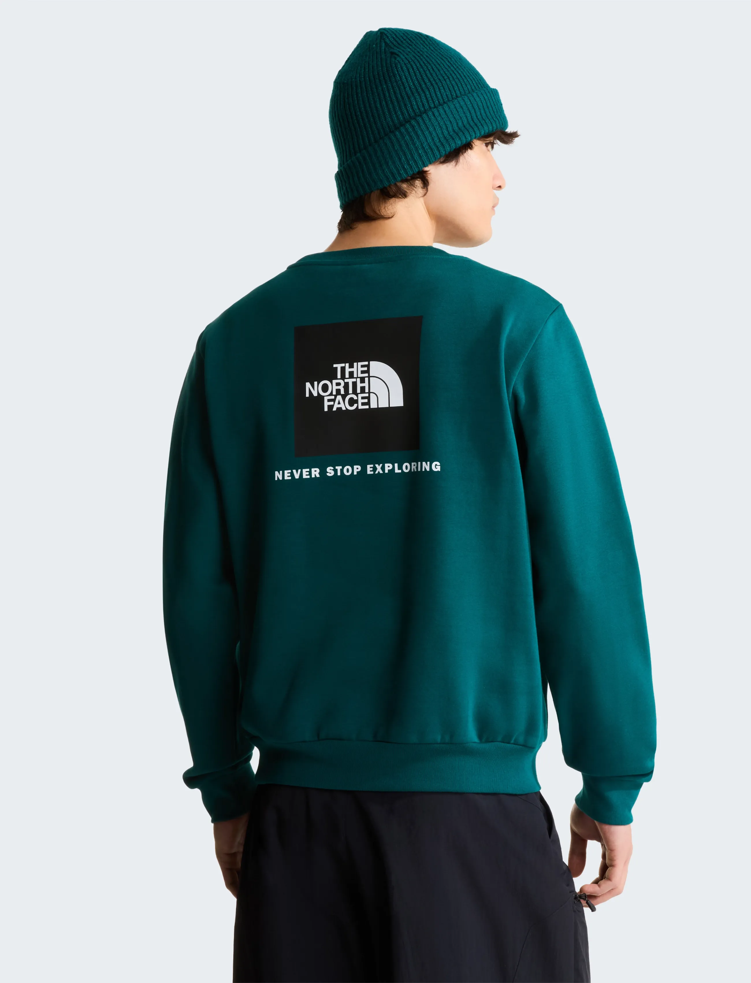 The North Face M EVOLUTION BOX NSE REGULAR CREW - Dressipluusid - PACIFIC TEAL / green