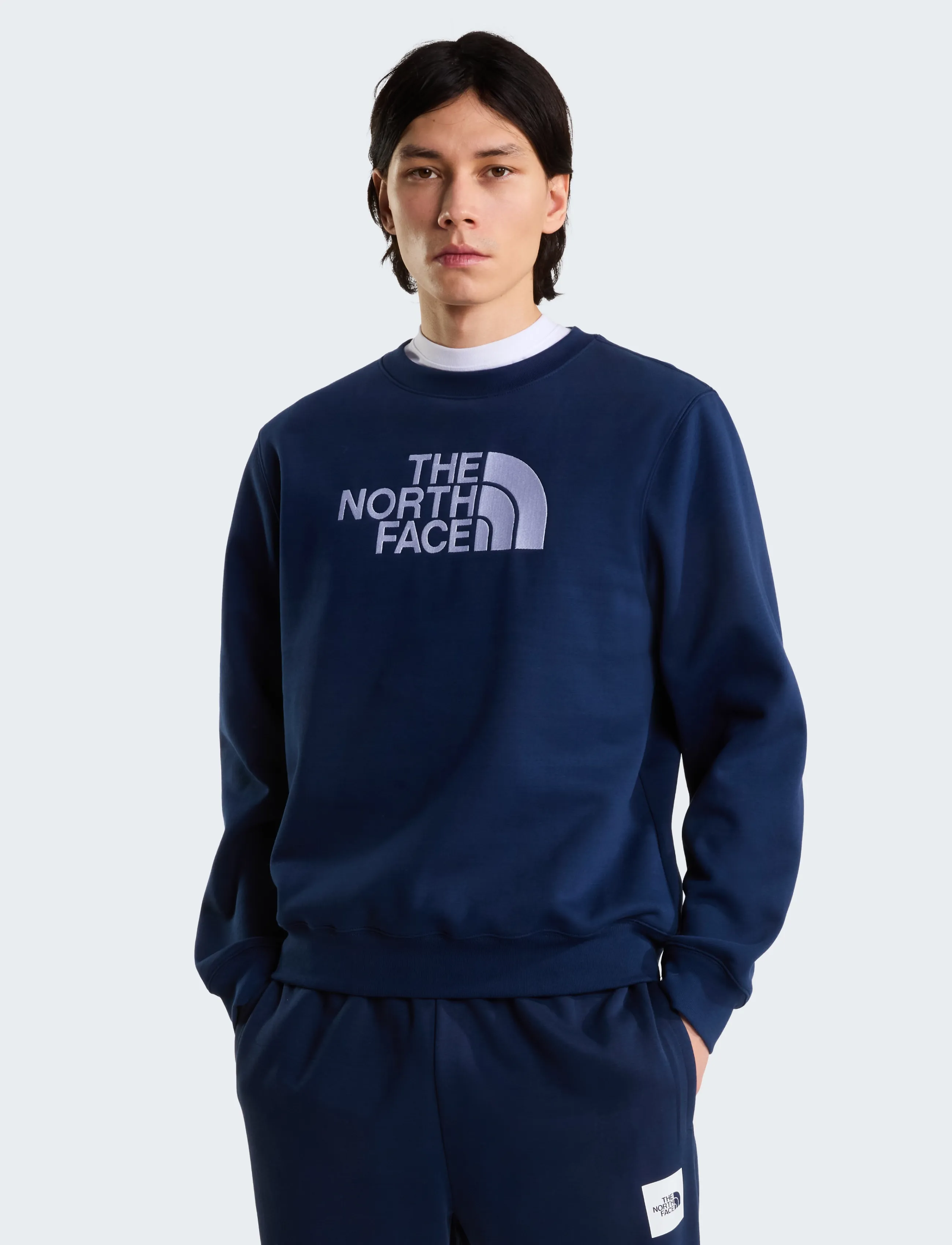 The North Face M Tnf Essential Drew Peak Regular Crew, Mænd, Rundhals Sweatshirt, Navy, Str: M