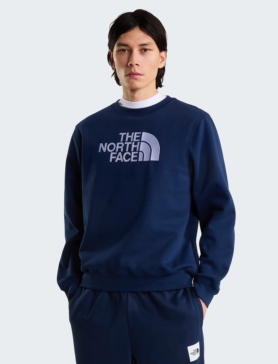 The North Face - M TNF ESSENTIAL DREW PEAK REGULAR CREW - oberteile - summit navy - 0