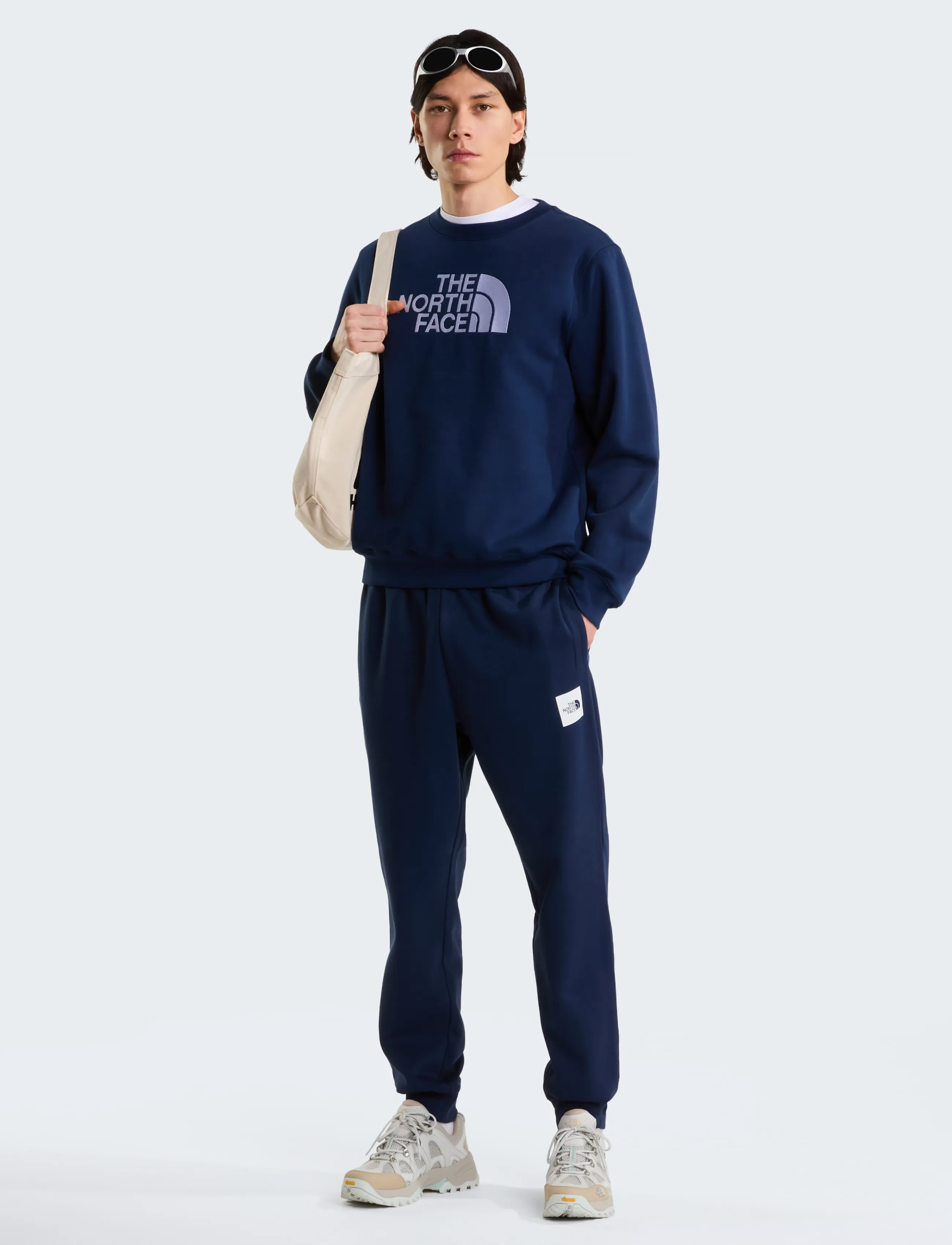 The North Face - M TNF ESSENTIAL DREW PEAK REGULAR CREW - oberteile - summit navy - 3