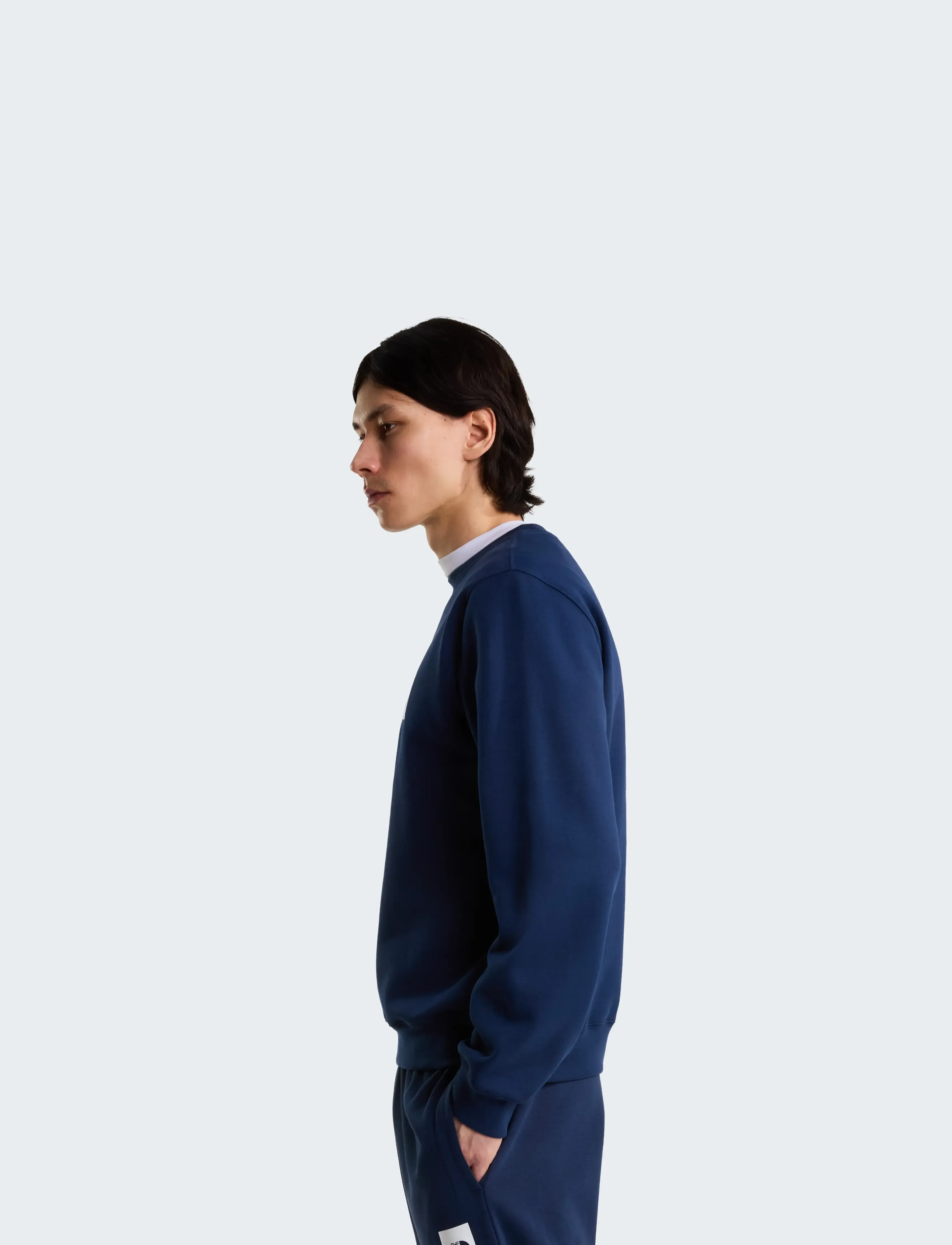 The North Face - M TNF ESSENTIAL DREW PEAK REGULAR CREW - oberteile - summit navy - 4