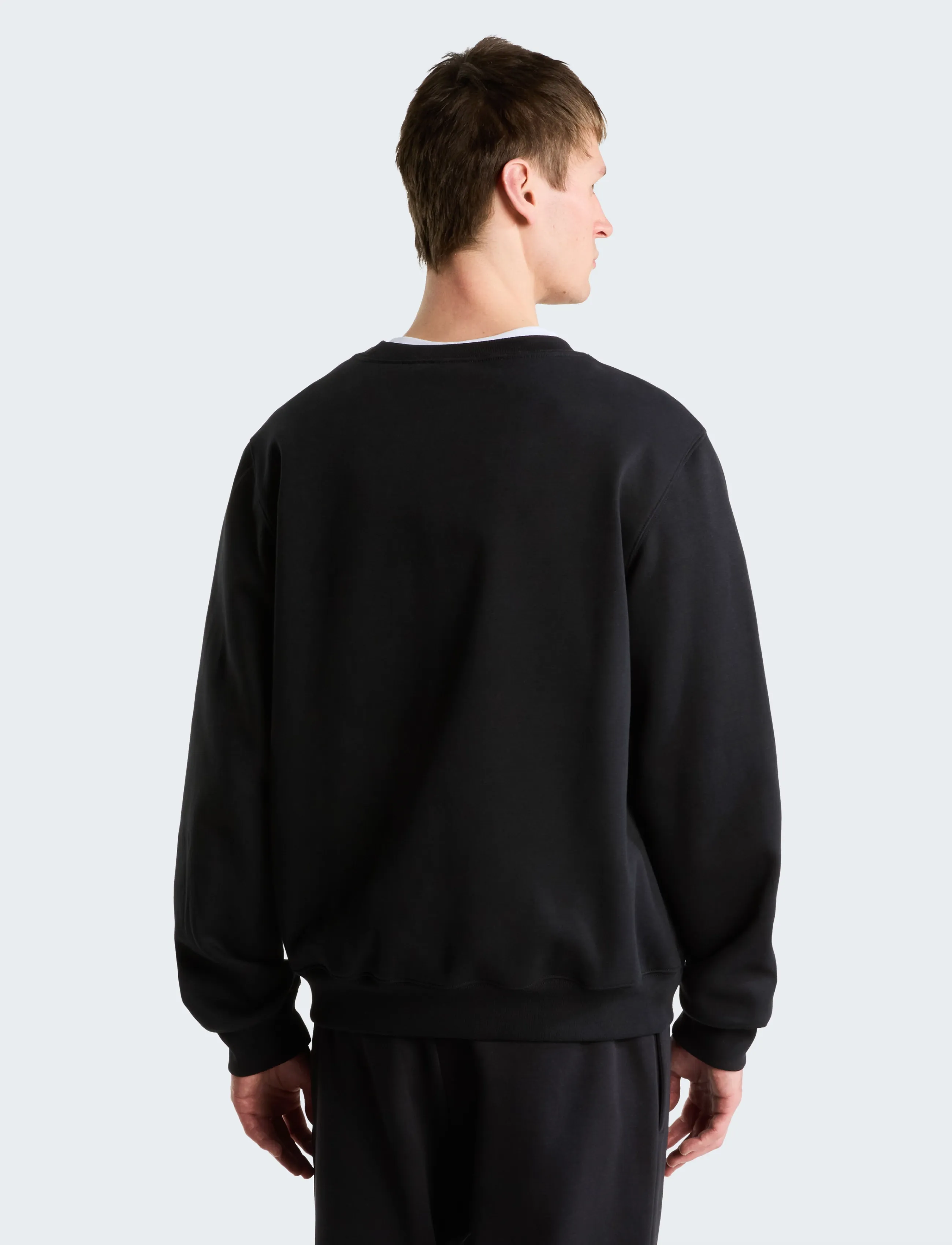 The North Face - M TNF ESSENTIAL DREW PEAK REGULAR CREW - oberteile - tnf black - 5
