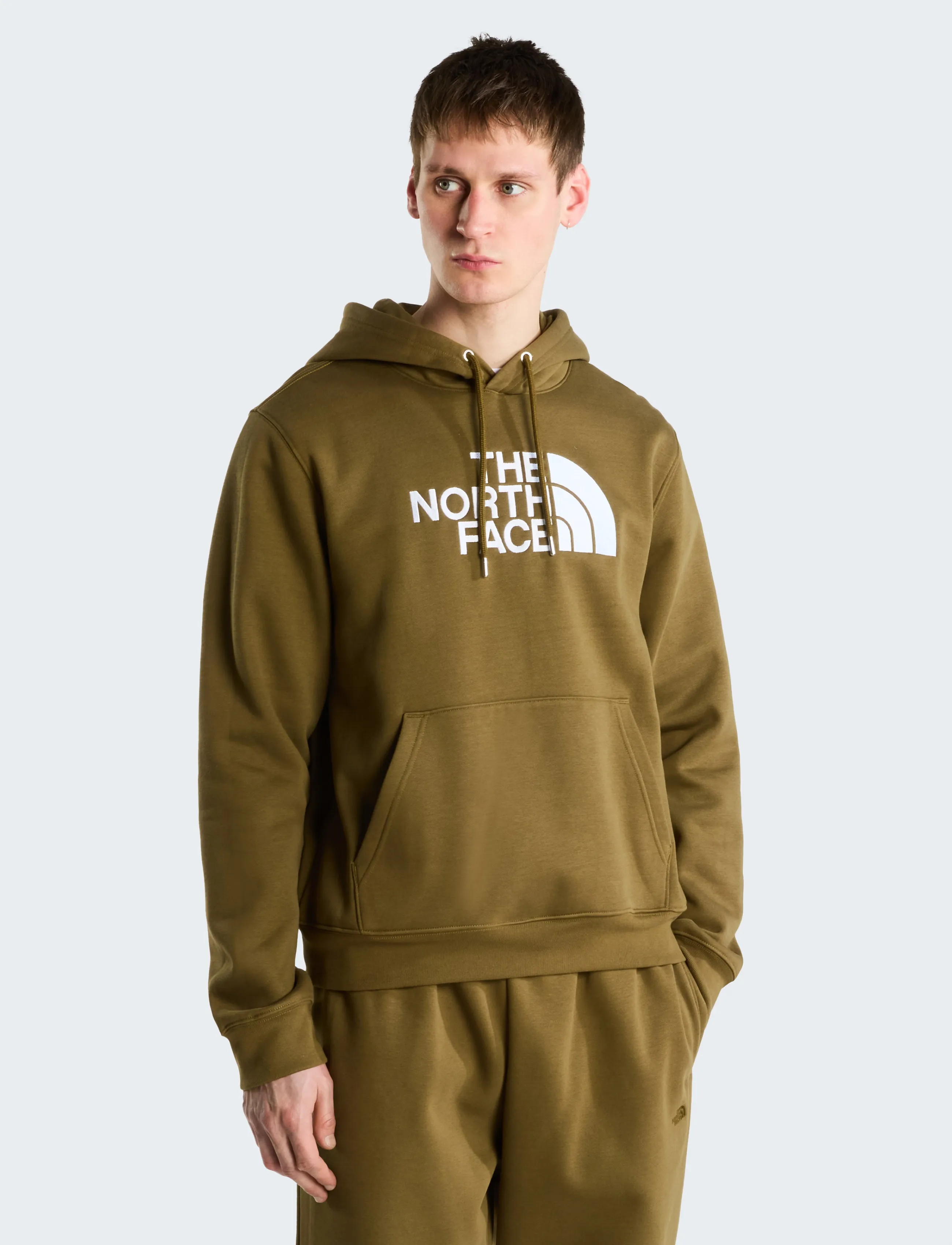 The North Face M TNF ESSENTIAL DREW PEAK REGULAR HOODIE - Hoodies - CARAWAY SEED / khaki/green