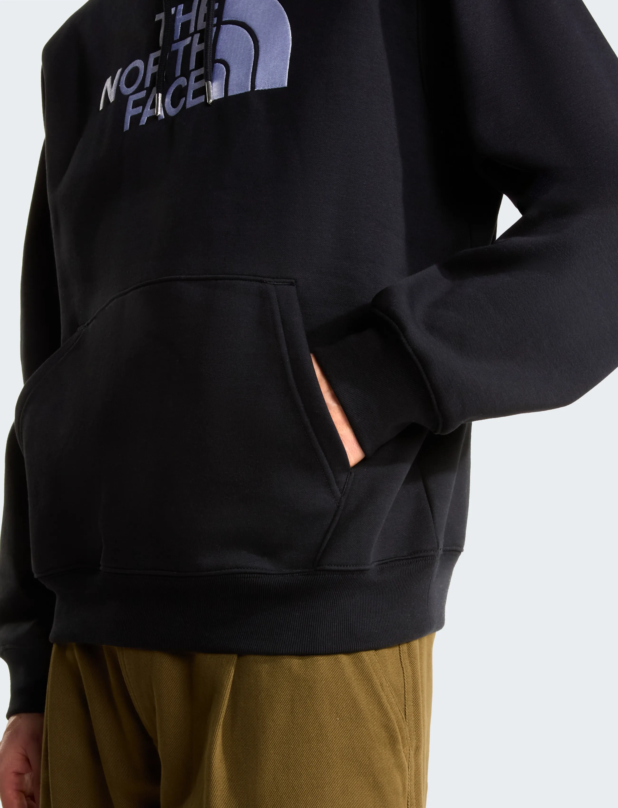 The North Face M TNF ESSENTIAL DREW PEAK REGULAR HOODIE - Tänavastiil - TNF BLACK / black