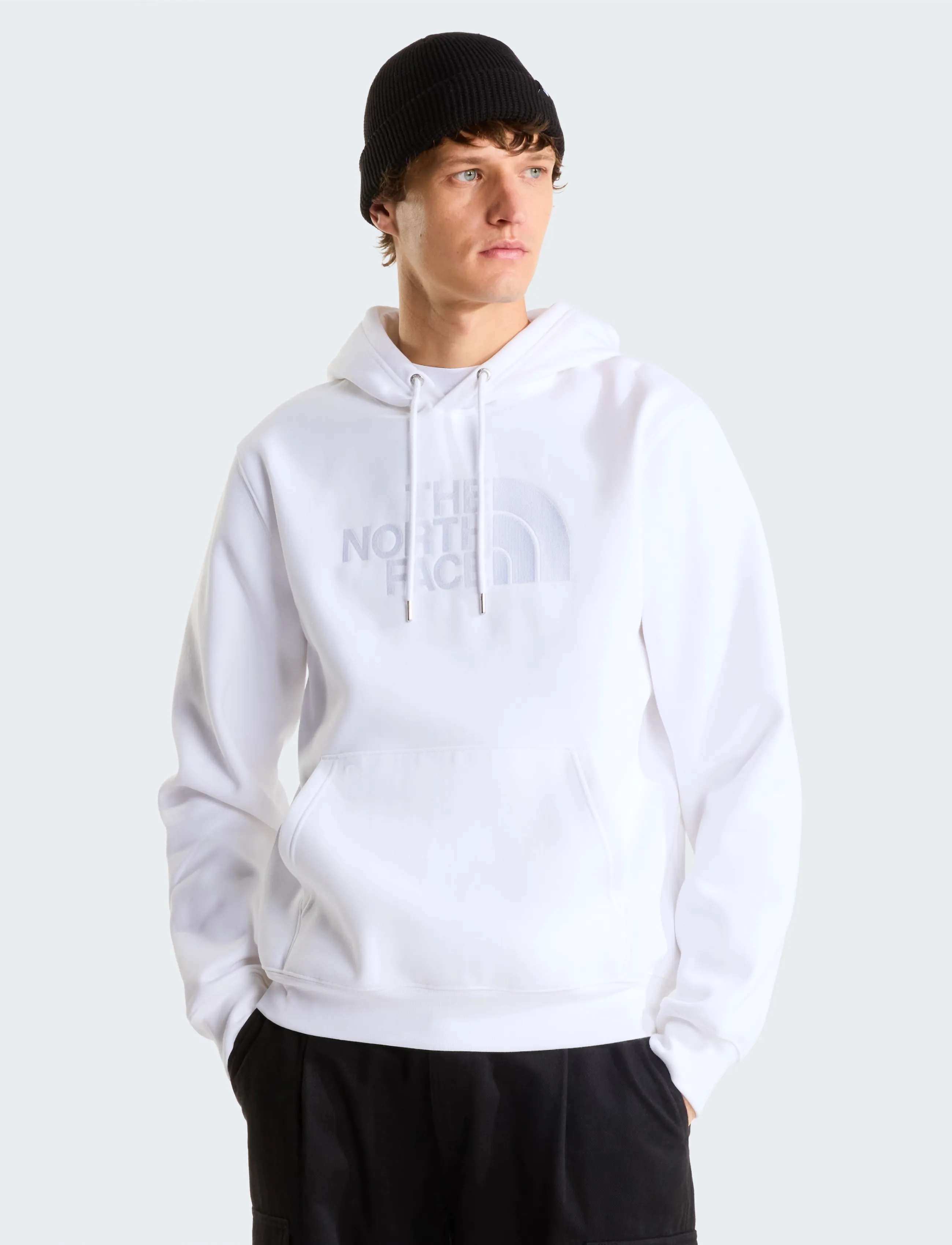 The North Face M TNF ESSENTIAL DREW PEAK REGULAR HOODIE - Hættetrøjer - TNF WHITE / white