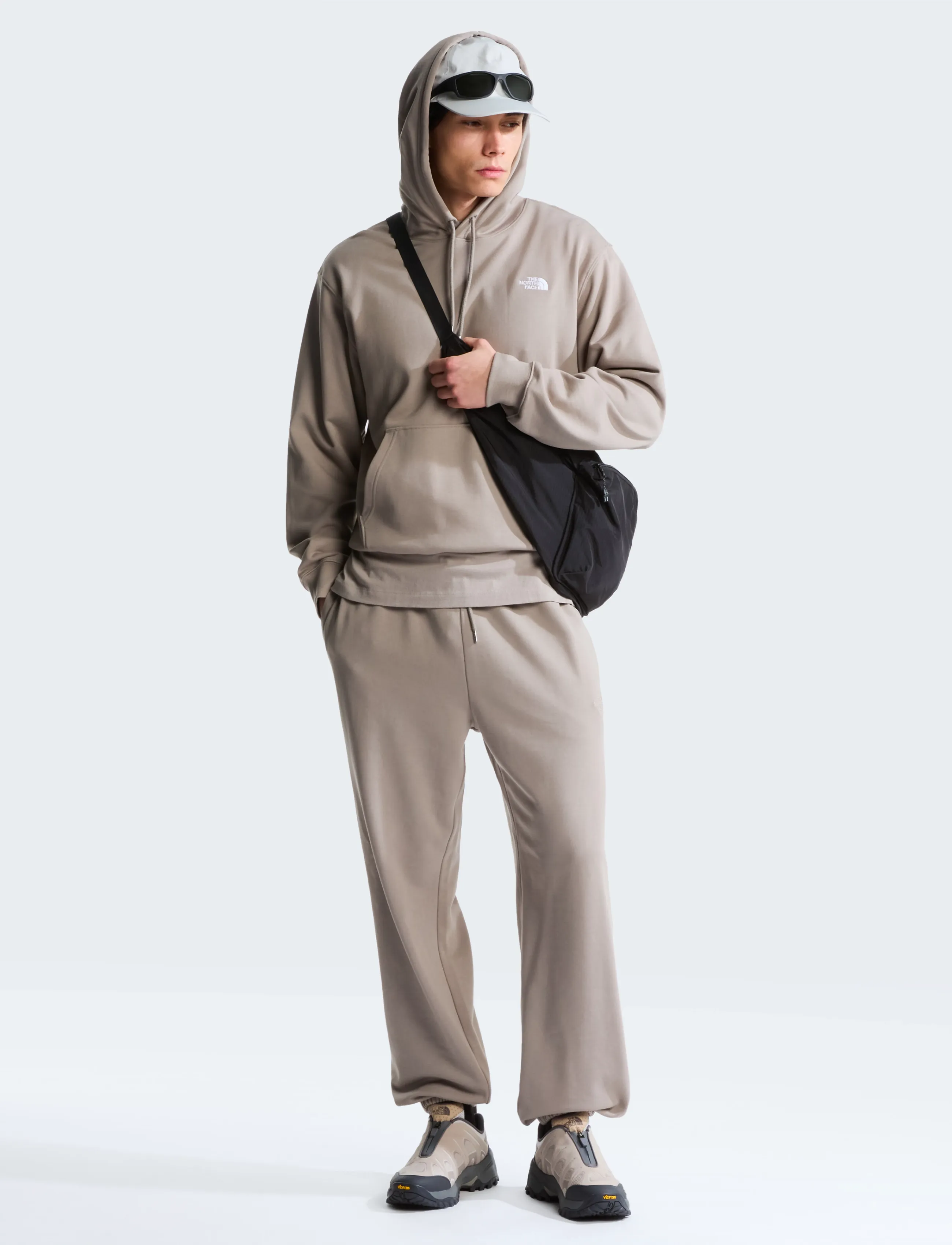 The North Face - M TNF ESSENTIAL TERRY SIMPLE DOME RELAXE - stone slab - 3