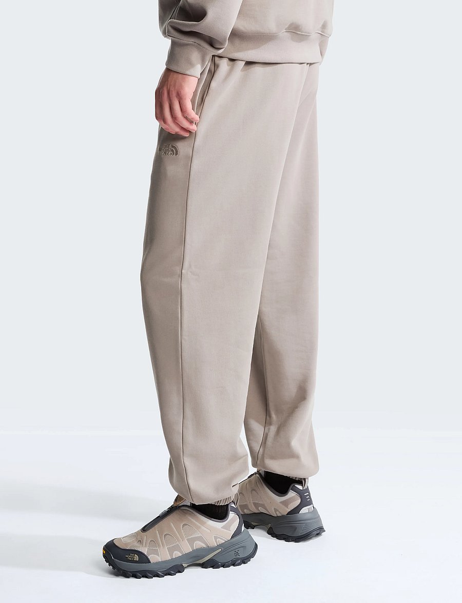 The North Face - M TNF ESSENTIAL TERRY SIMPLE DOME RELAXE - püksid - stone slab - 4