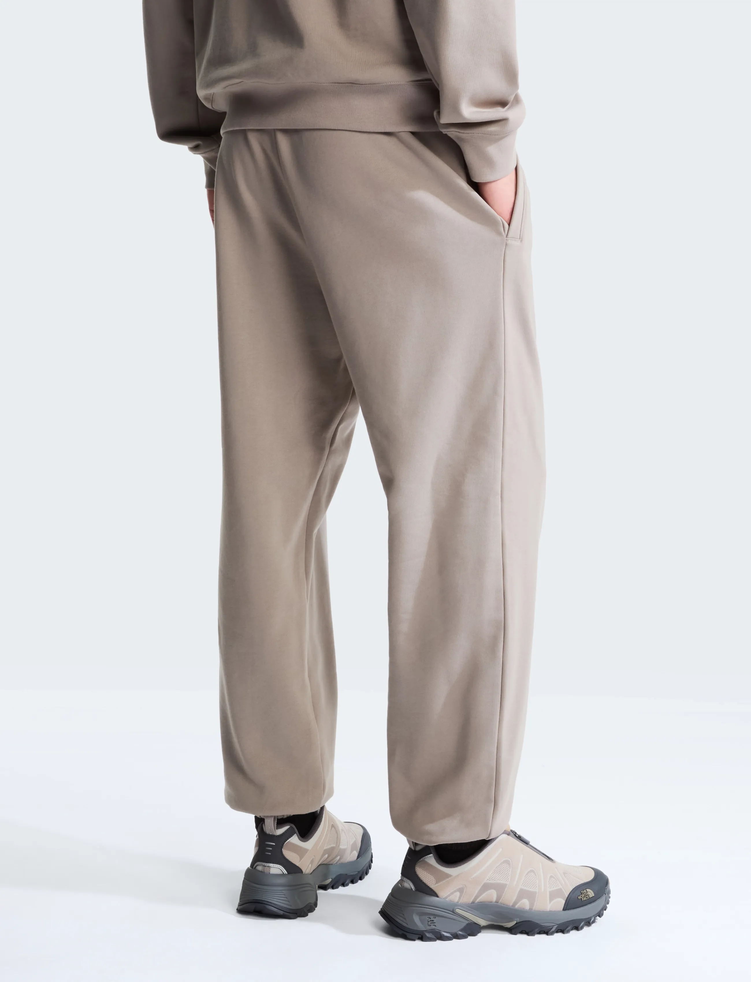 The North Face - M TNF ESSENTIAL TERRY SIMPLE DOME RELAXE - stone slab - 5