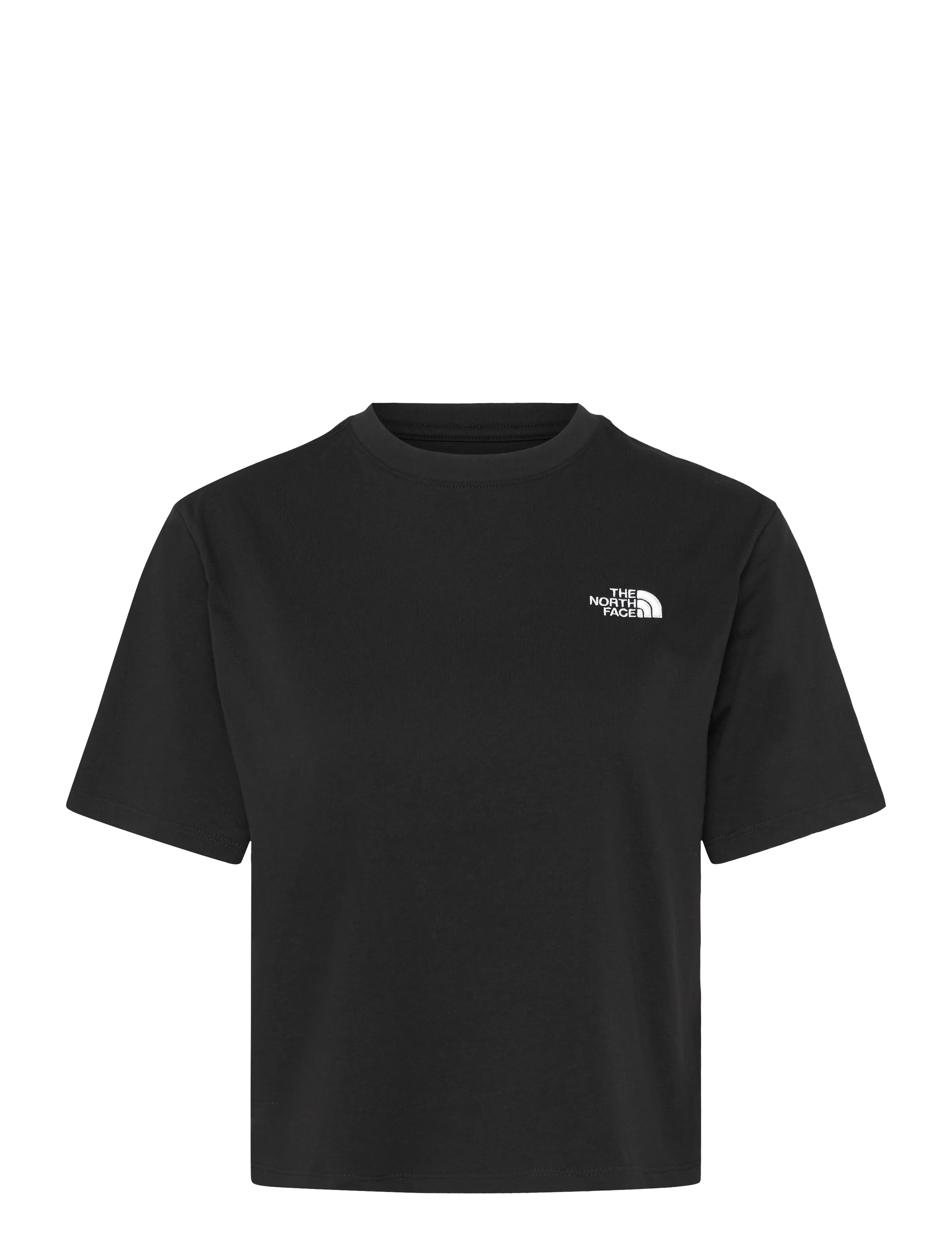 The North Face W EVOLUTION SIMPLE DOME CROP RLX SS TEE - Riided - TNF BLACK / black