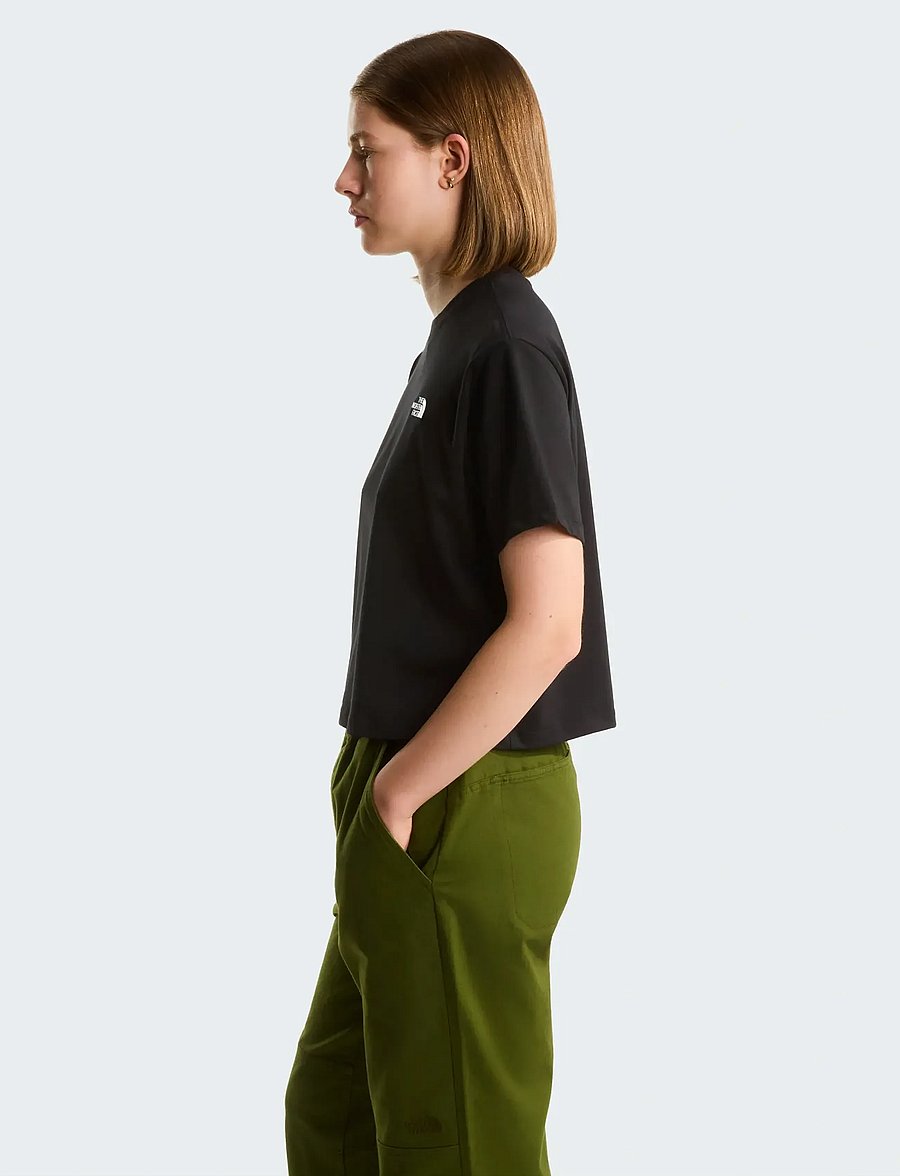 The North Face - W EVOLUTION SIMPLE DOME CROP RLX SS TEE - crop-tops - tnf black - 4