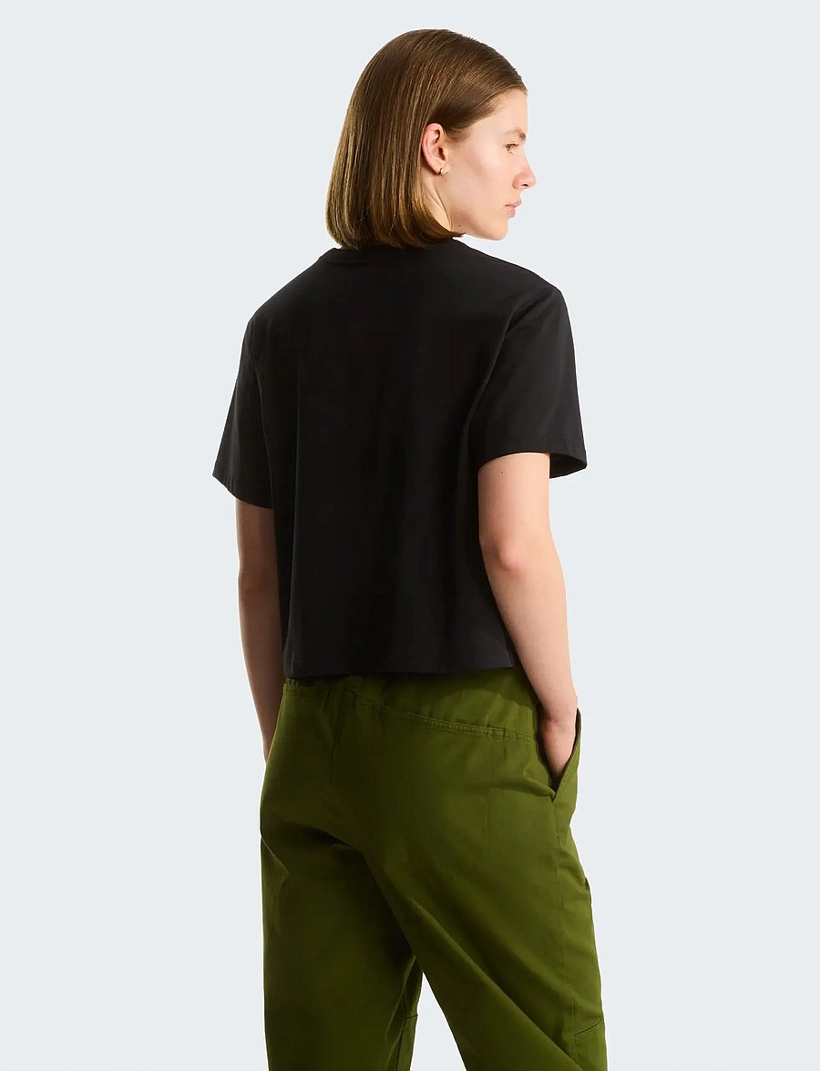 The North Face - W EVOLUTION SIMPLE DOME CROP RLX SS TEE - crop-tops - tnf black - 5