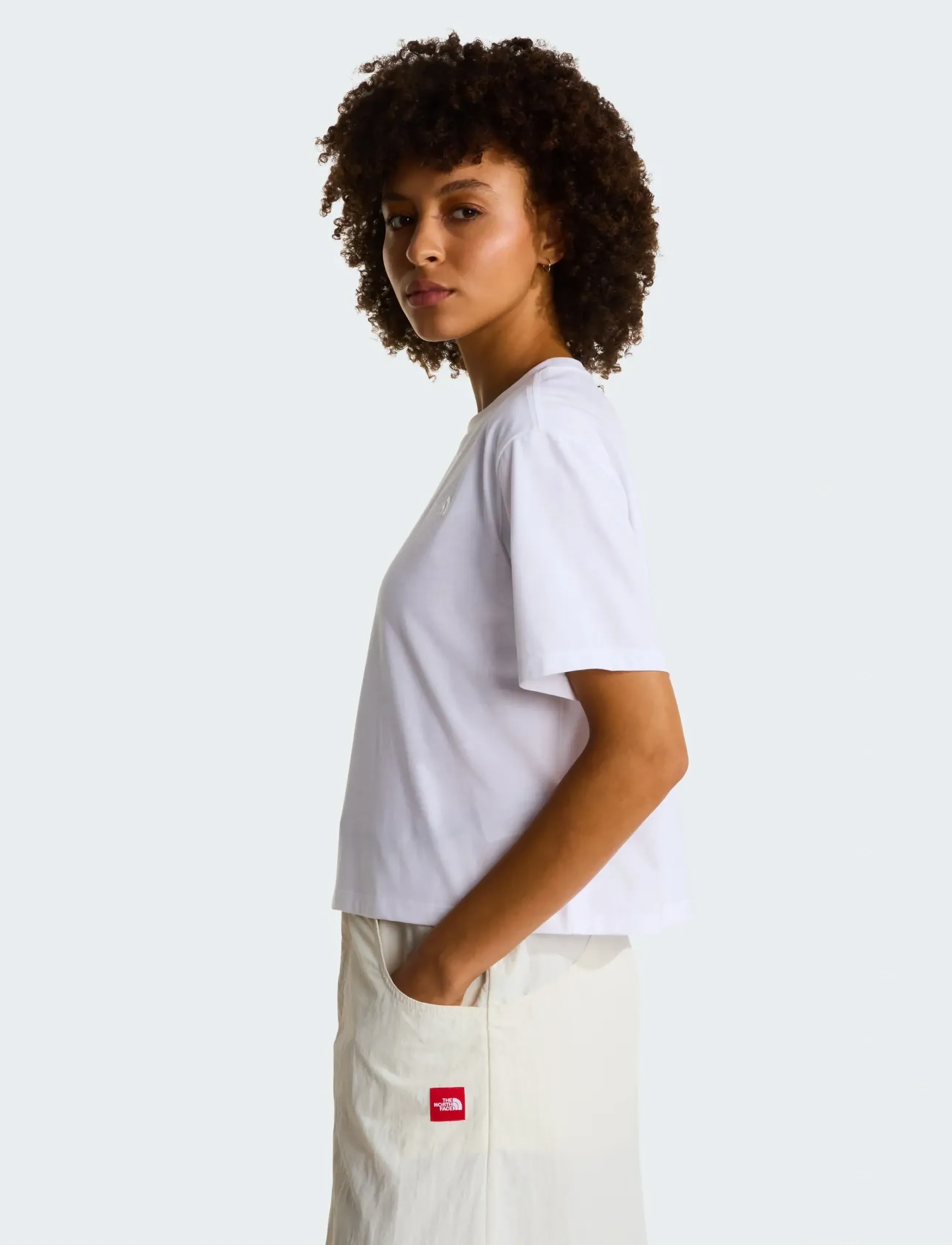 The North Face - W EVOLUTION SIMPLE DOME CROP RLX SS TEE - crop-tops - tnf white - 4
