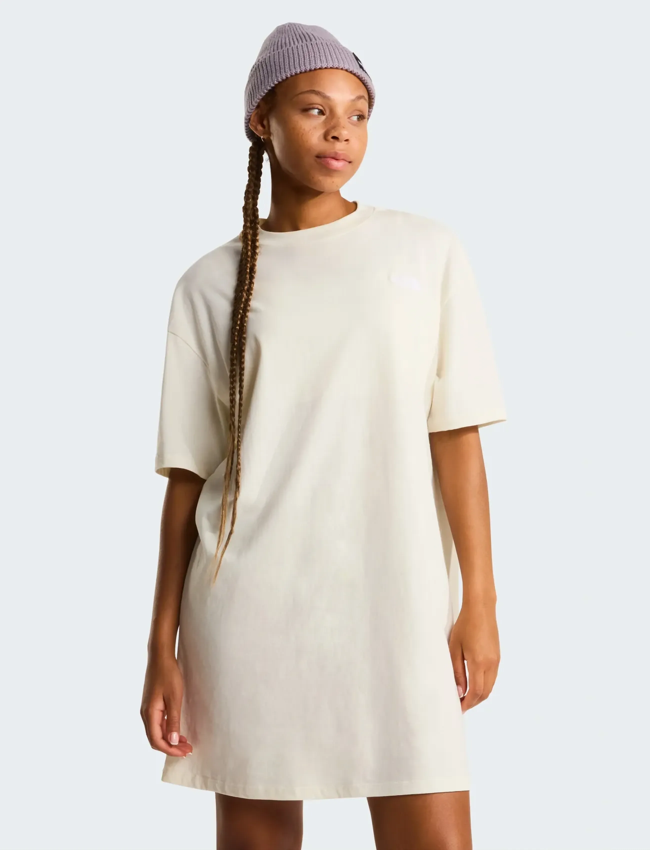 The North Face W Evolution Simple Dome T-Shirt Dress, S, Cream, Sport Kjoler Og Nederdele > Sport Dresses, Dame