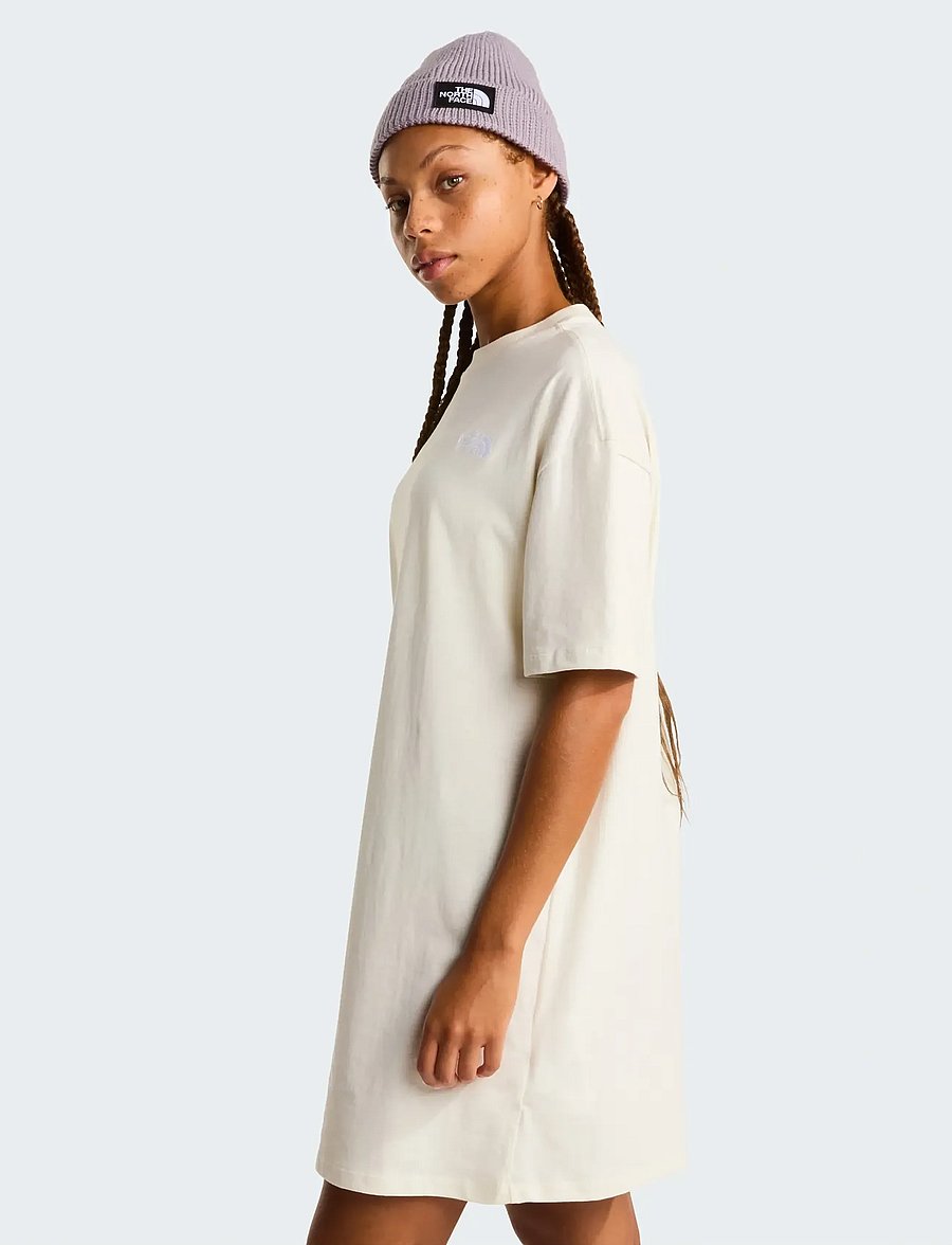 The North Face - W EVOLUTION SIMPLE DOME T-SHIRT DRESS - kleider & röcke - white dune - 4