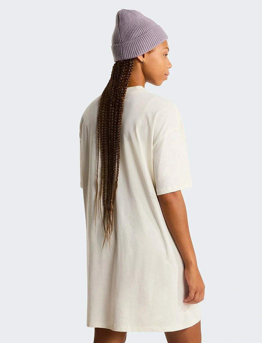 The North Face - W EVOLUTION SIMPLE DOME T-SHIRT DRESS - kleider & röcke - white dune - 5