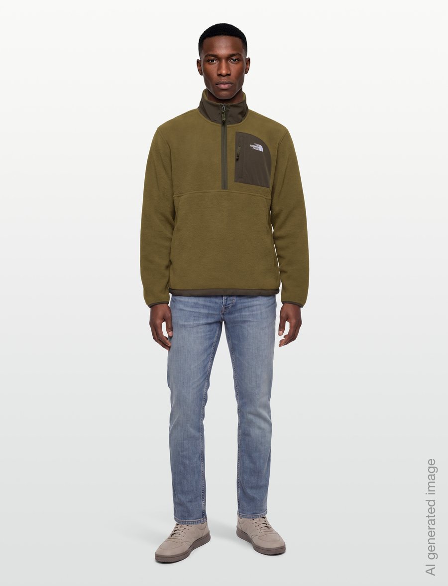 The North Face - M YUMIORI OFF PEAK 1/2 ZIP JACKET - fleece & mellanlager - caraway seed/new taupe - 0