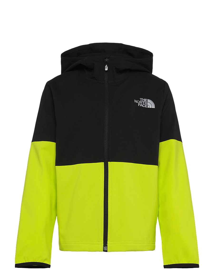 The North Face - B ON THE TRAIL FZ HOODIE - softshell-jacken - tnf black/fizz lime/sil - 1