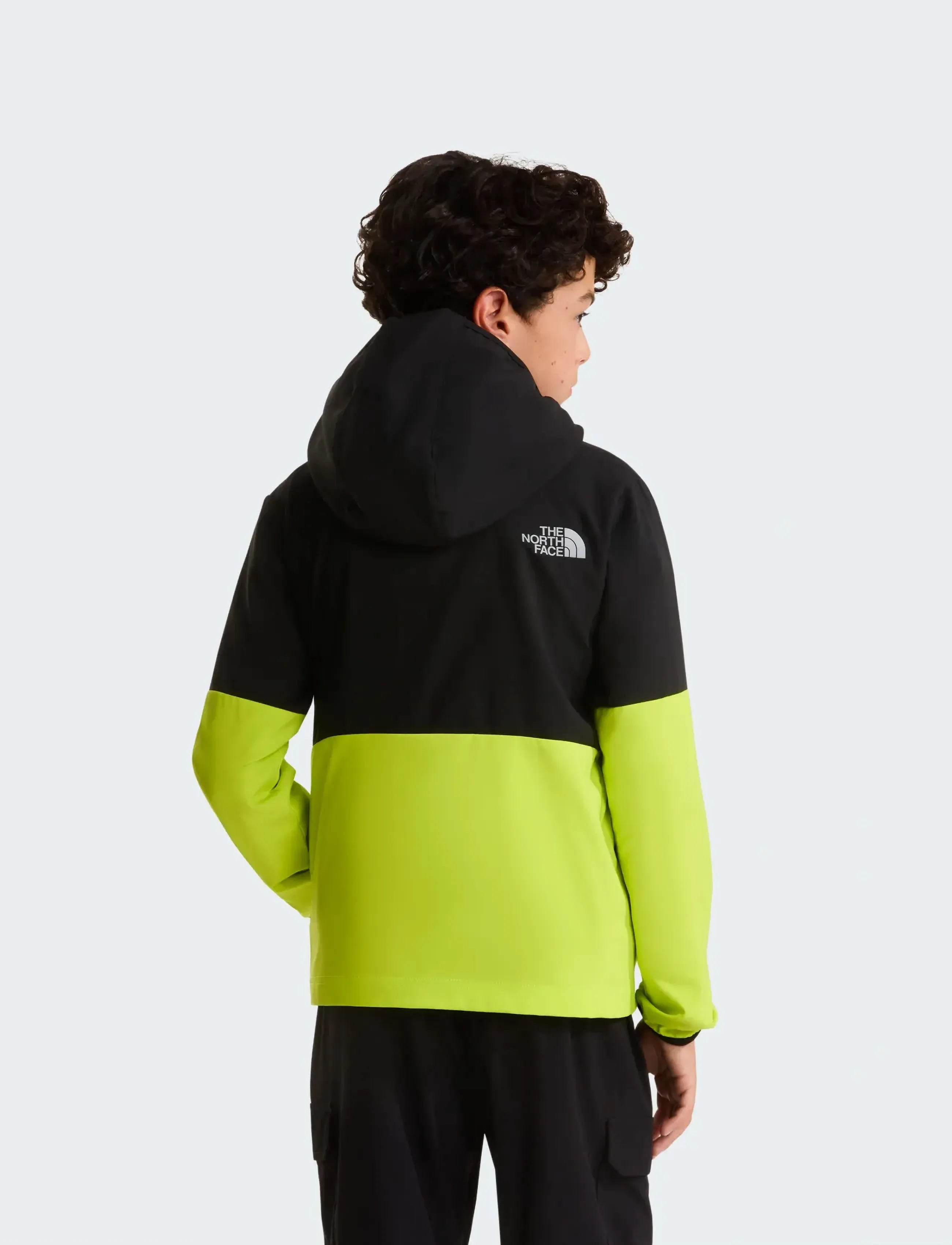 The North Face - B ON THE TRAIL FZ HOODIE - softshell-jacken - tnf black/fizz lime/sil - 5