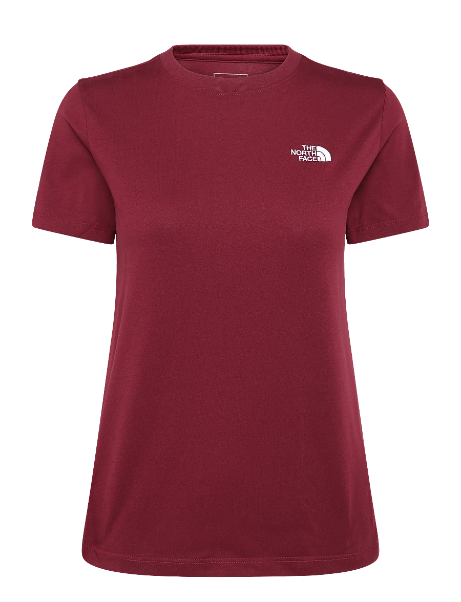 The North Face - W EVOLUTION SIMPLE DOME SLM SHORT SLEEVE - alussärgid ja t-särgid - burgundy crush - 1