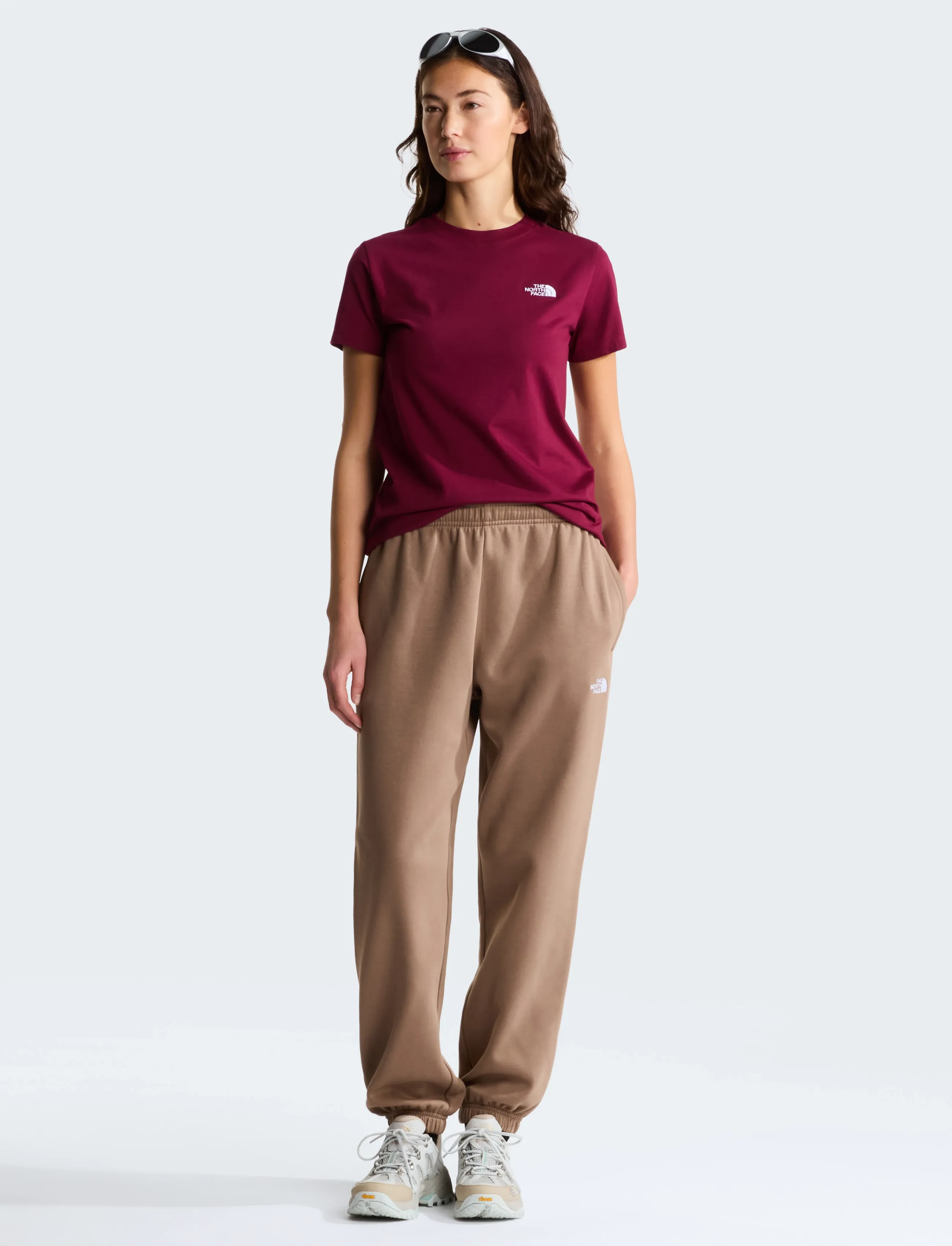 The North Face - W EVOLUTION SIMPLE DOME SLM SHORT SLEEVE - alussärgid ja t-särgid - burgundy crush - 3