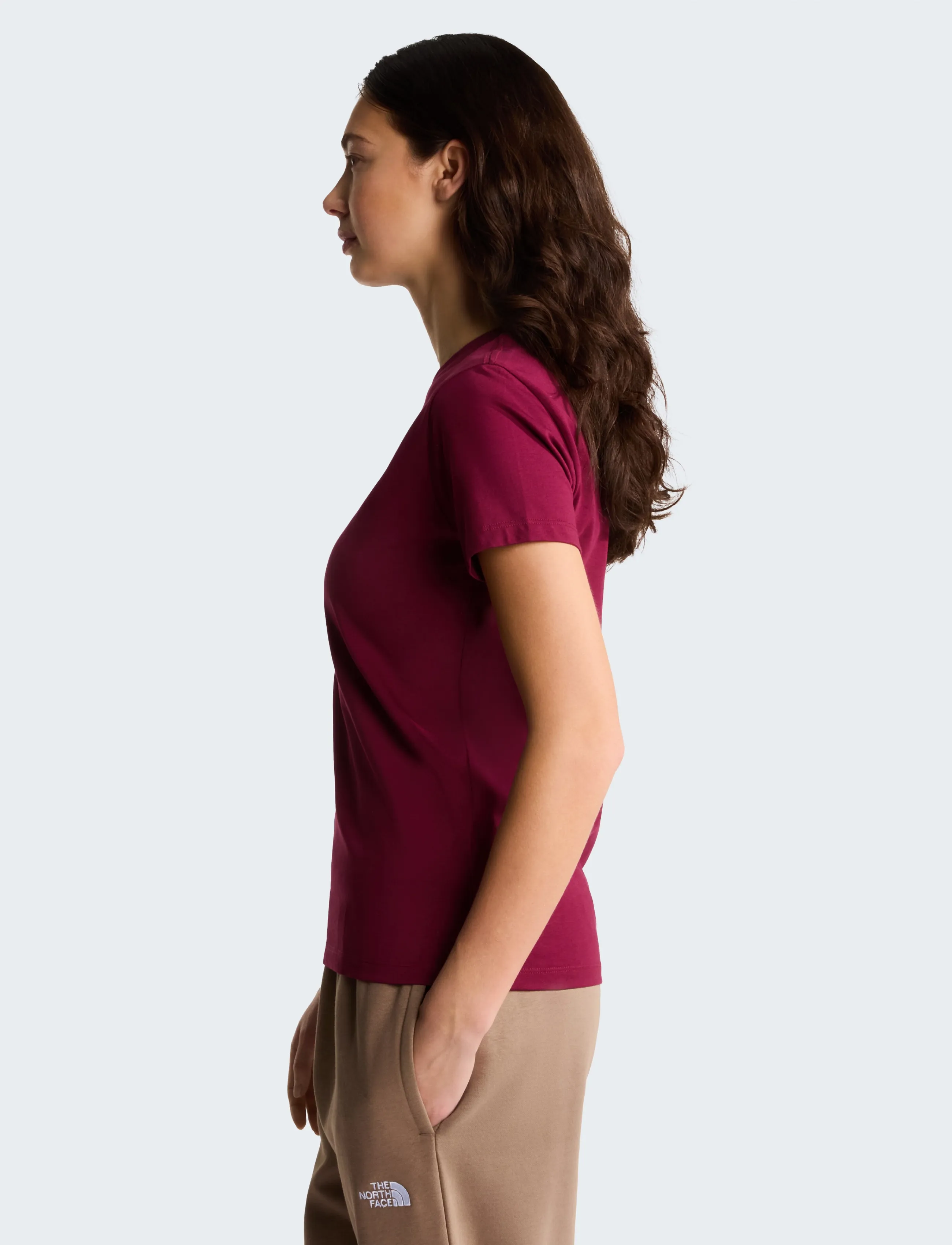 The North Face - W EVOLUTION SIMPLE DOME SLM SHORT SLEEVE - alussärgid ja t-särgid - burgundy crush - 4