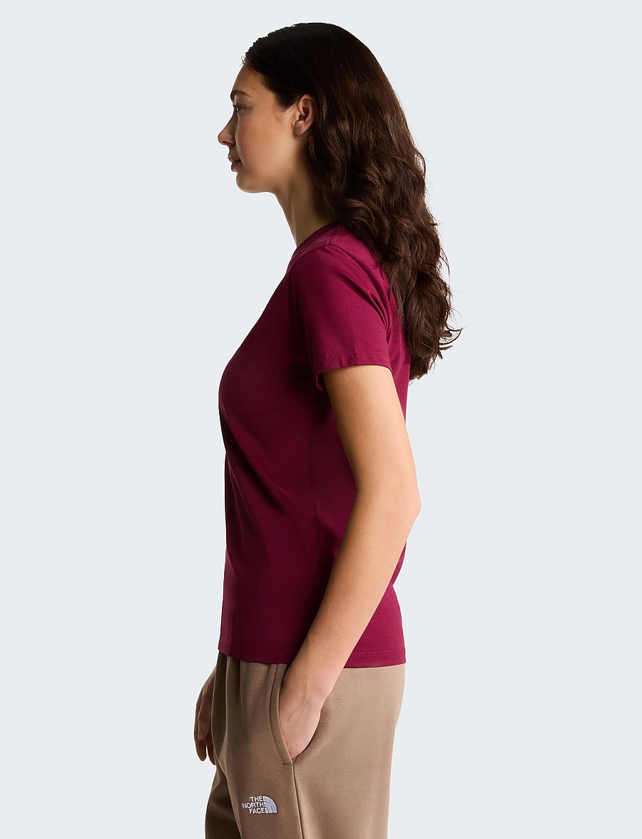 The North Face - W EVOLUTION SIMPLE DOME SLM SHORT SLEEVE - alussärgid ja t-särgid - burgundy crush - 4