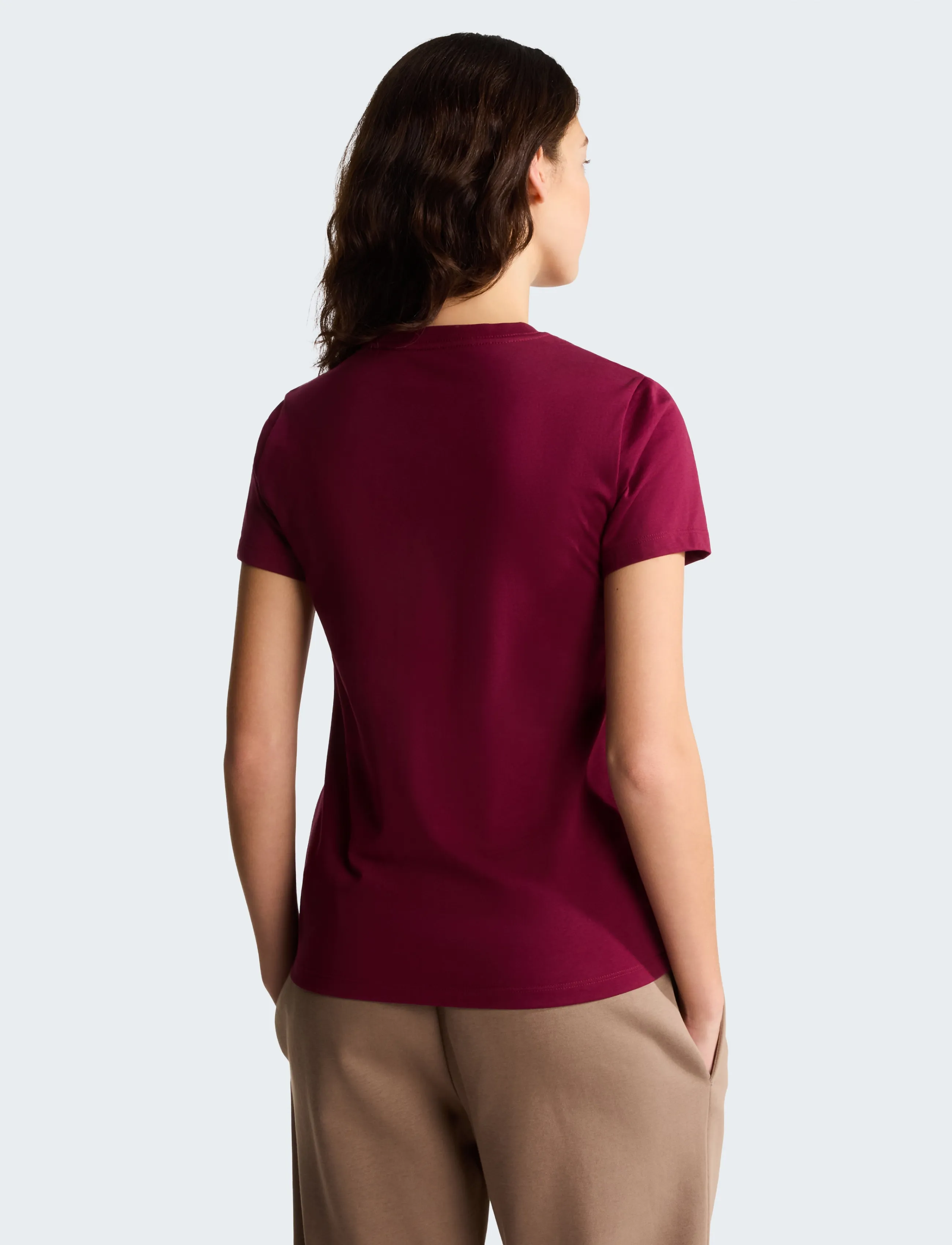 The North Face - W EVOLUTION SIMPLE DOME SLM SHORT SLEEVE - alussärgid ja t-särgid - burgundy crush - 5