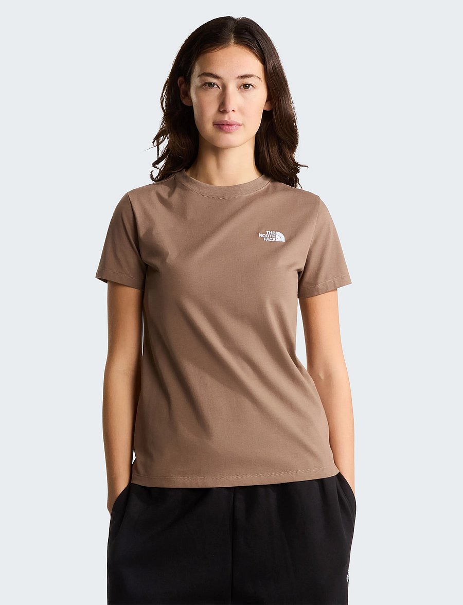 The North Face - W EVOLUTION SIMPLE DOME SLM SHORT SLEEVE - t-shirts - garnet - 0