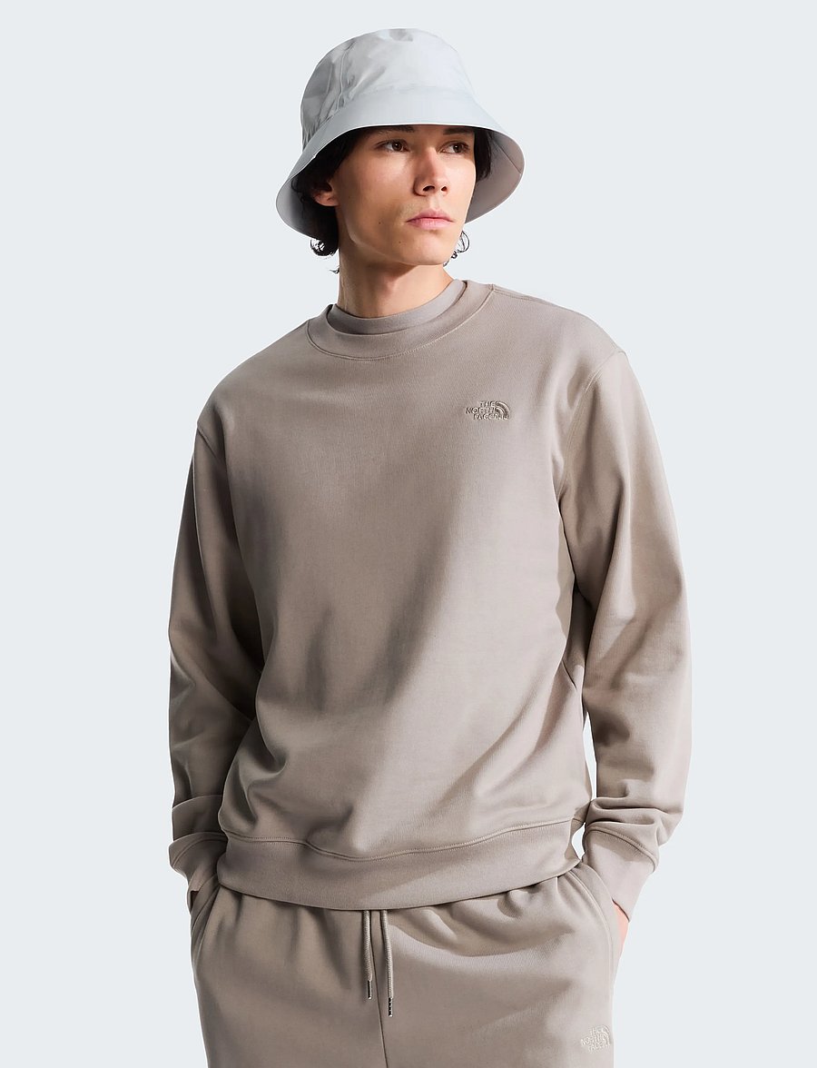 The North Face - M TNF ESSENTIAL TERRY SIMPLE DOME RELAXE - stone slab - 0