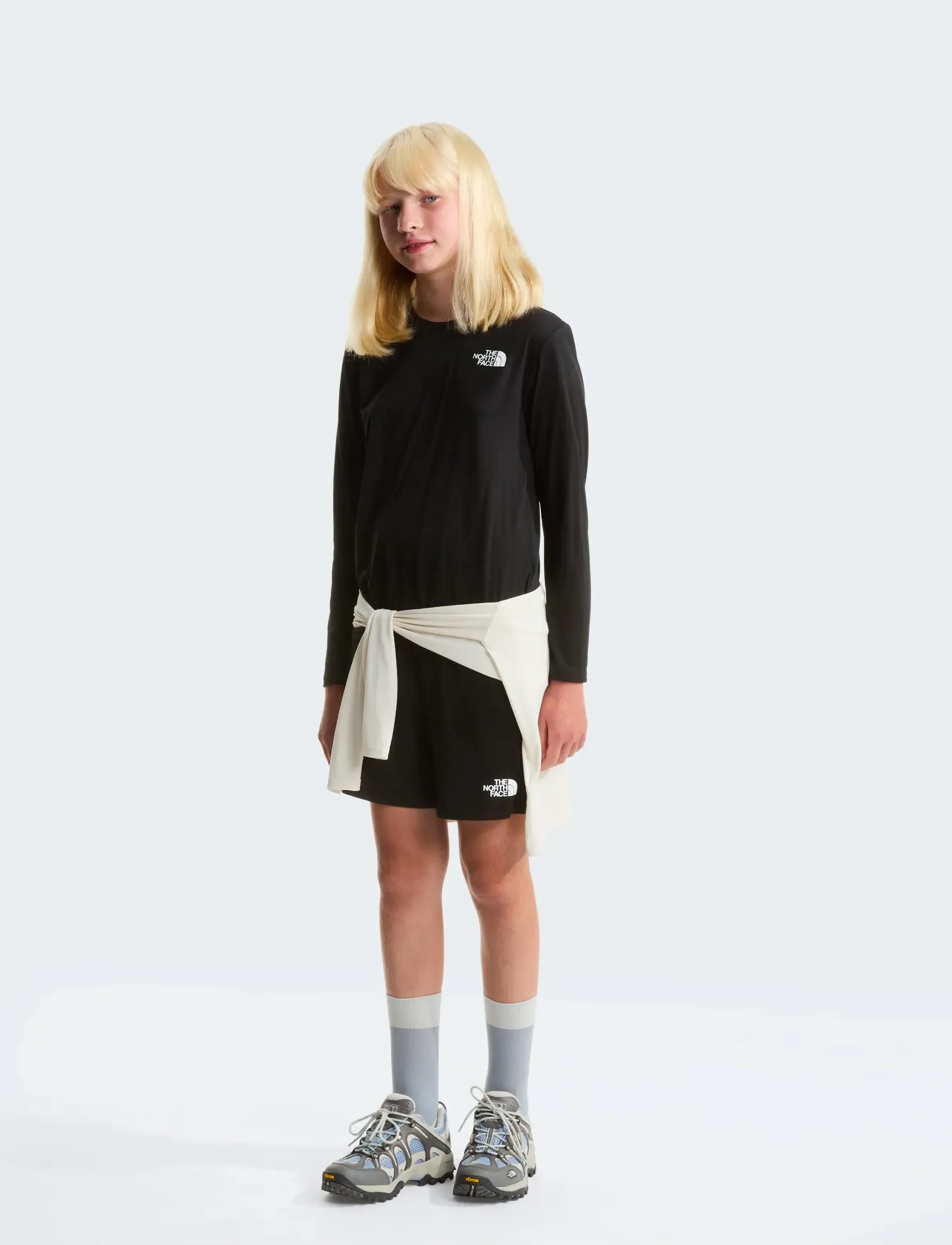 The North Face - TEEN POLY KNIT SHORT - sport-shorts - tnf black - 4