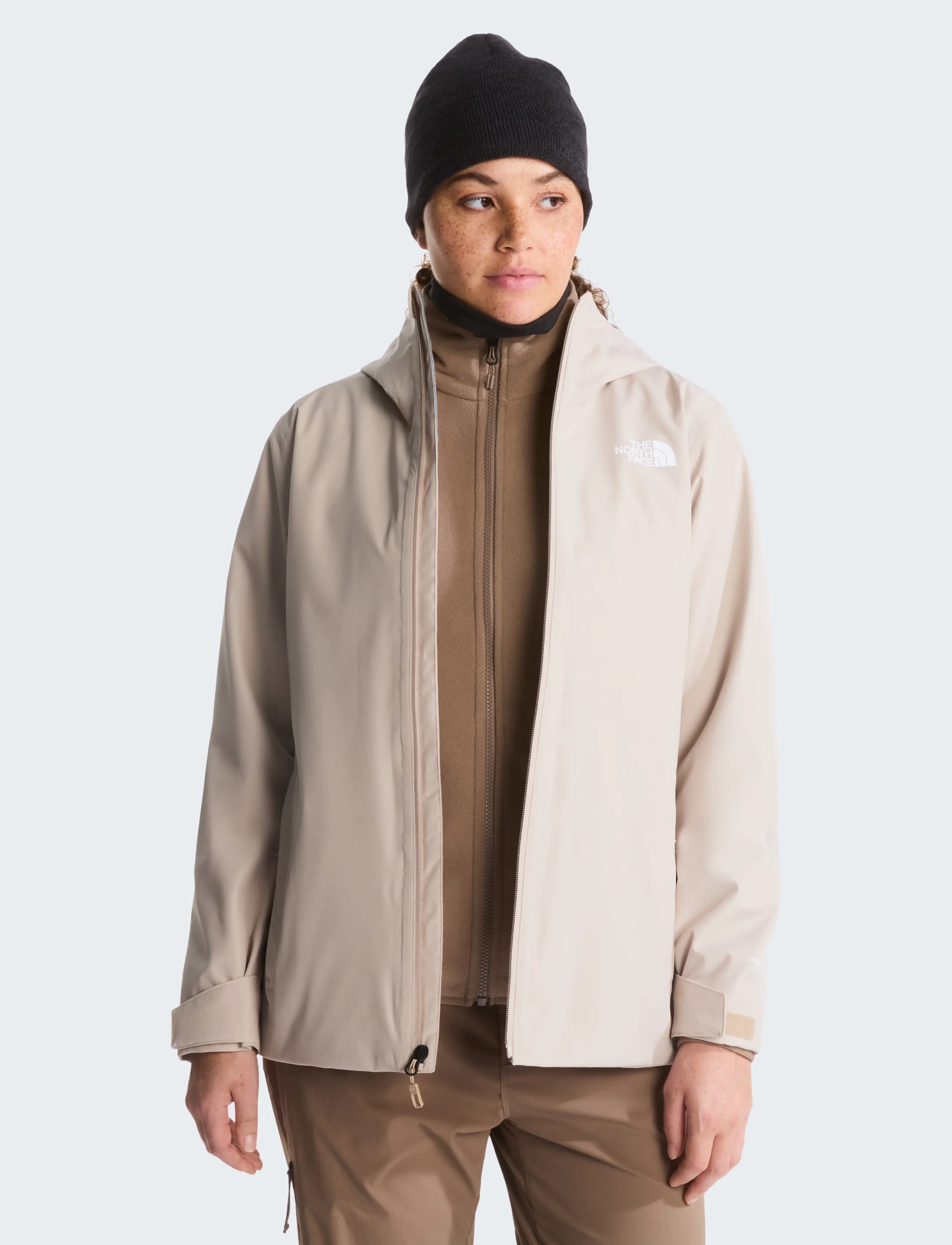 The North Face - W QUEST TRICLIMATE - outdoor jacken - timeless taupe/garnet - 0