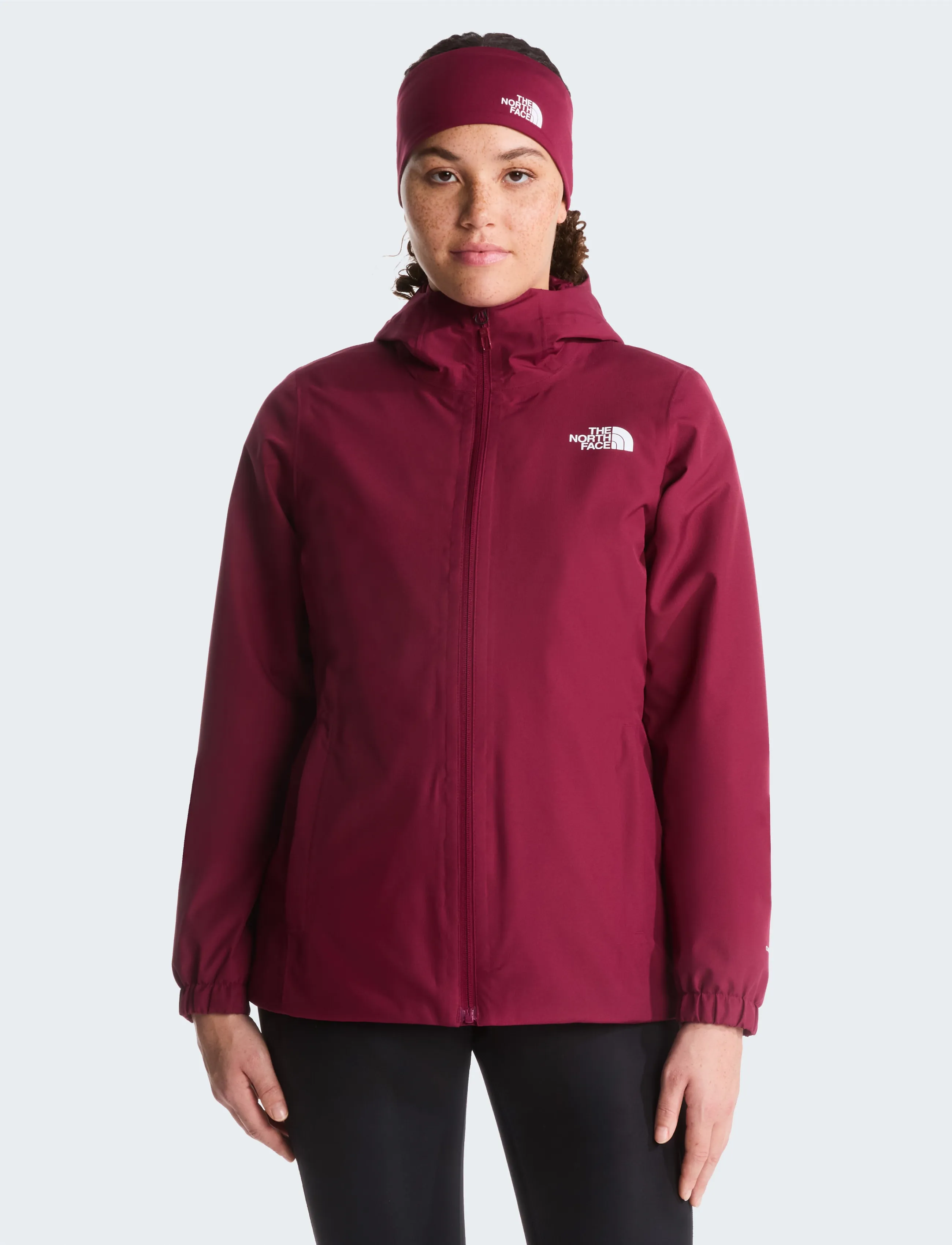 The North Face W Quest Jacket, Damen, Kapuzenjacke, Burgunderrot, Gr.XL