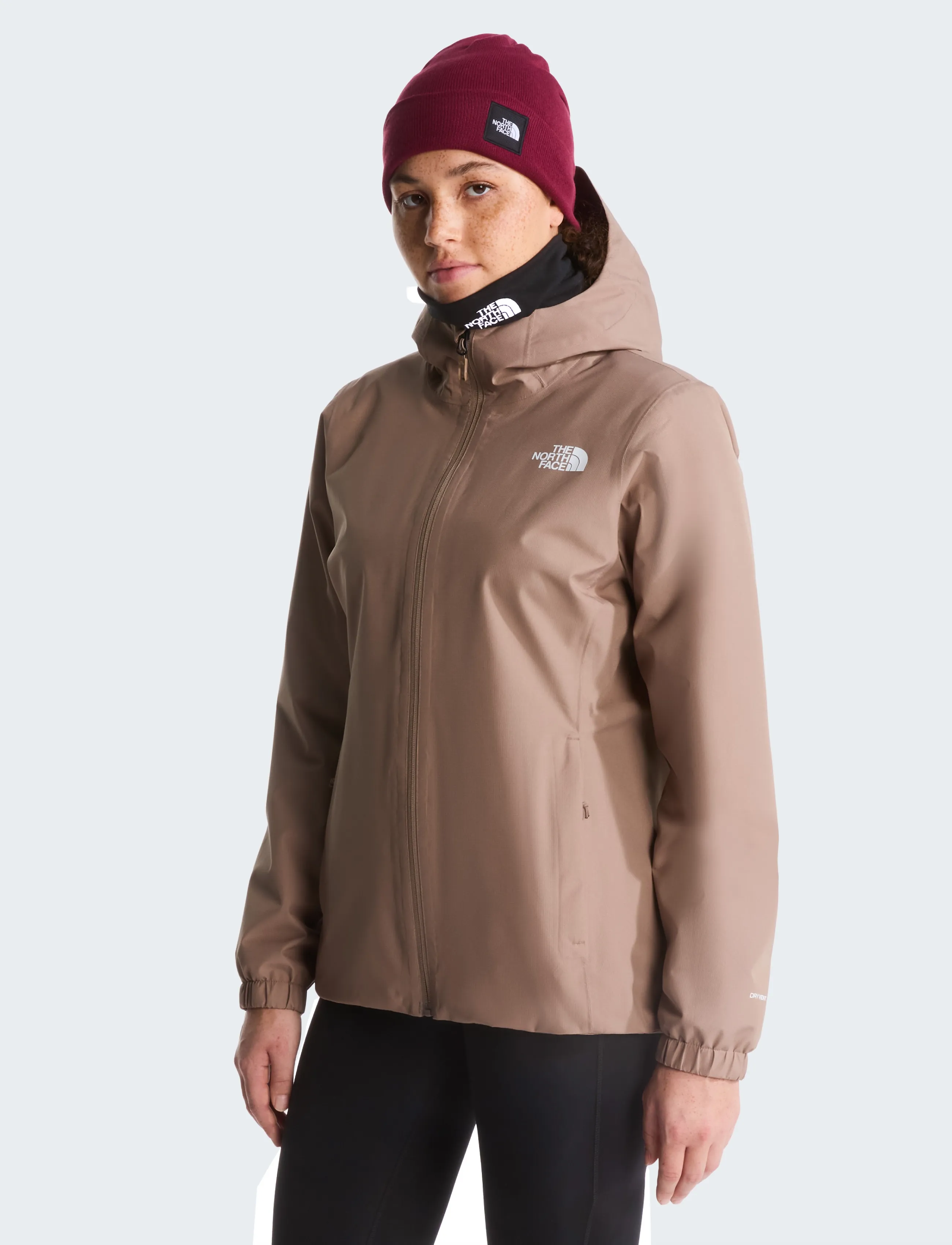 The North Face W Quest Mono Jacket, M, Sport Rainwear, Khakigrün - Raincoats, Frauen