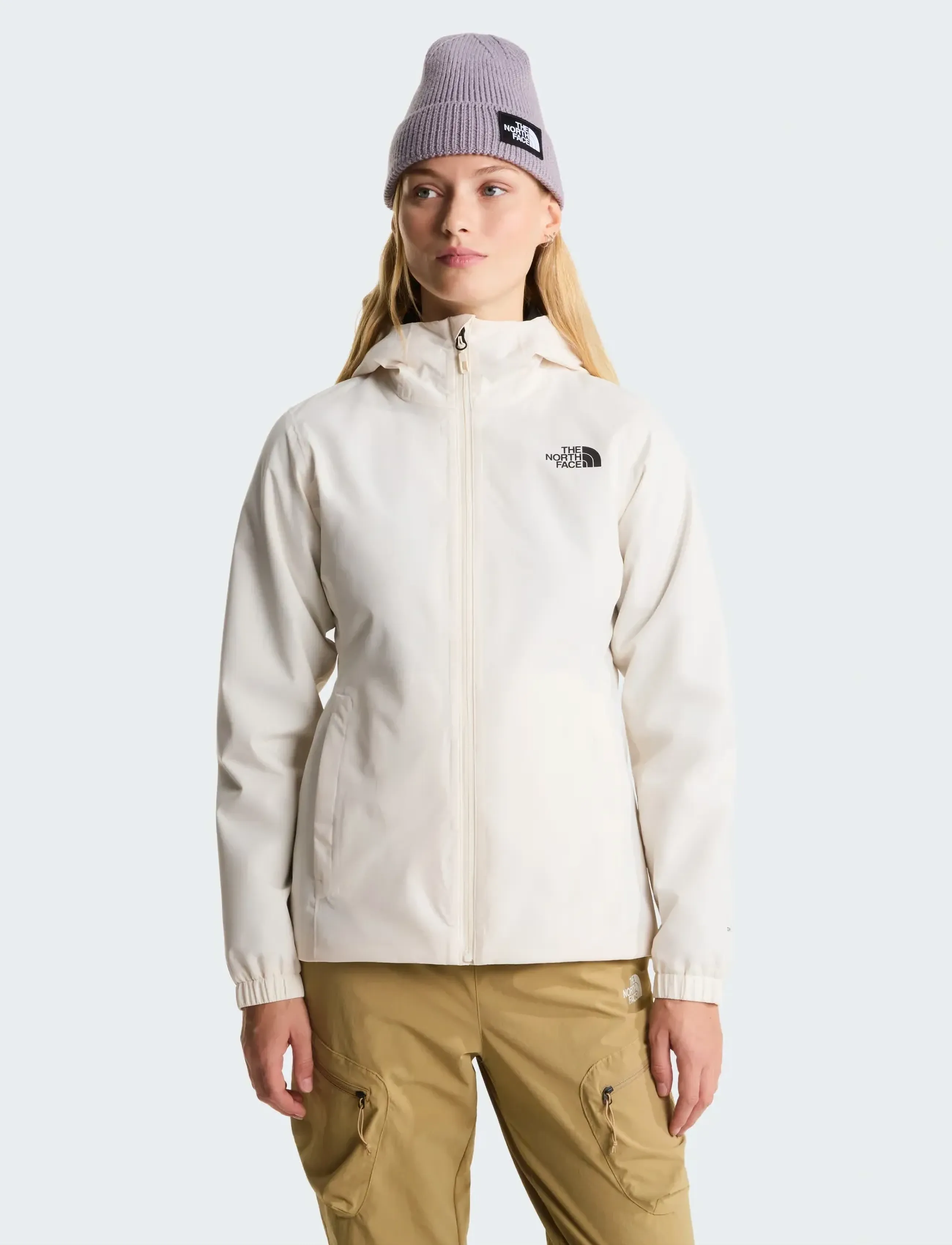 The North Face W Quest Jacket, Damen, Kapuzenjacke, Creme, Gr.L