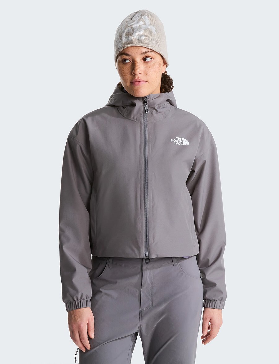 The North Face - W QUEST CROPPED JACKET - friluftsjackor - smoked pearl - 0