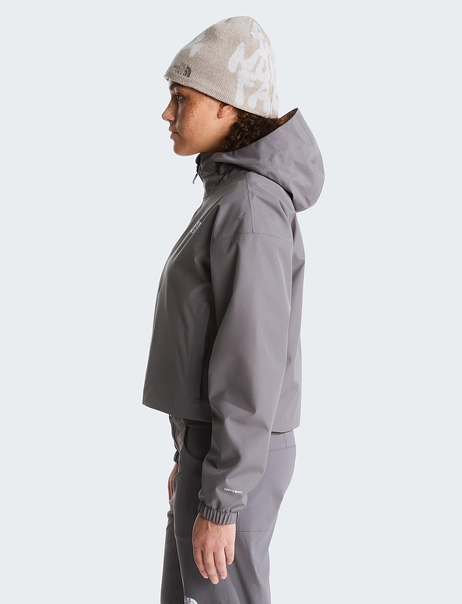 The North Face - W QUEST CROPPED JACKET - friluftsjackor - smoked pearl - 4