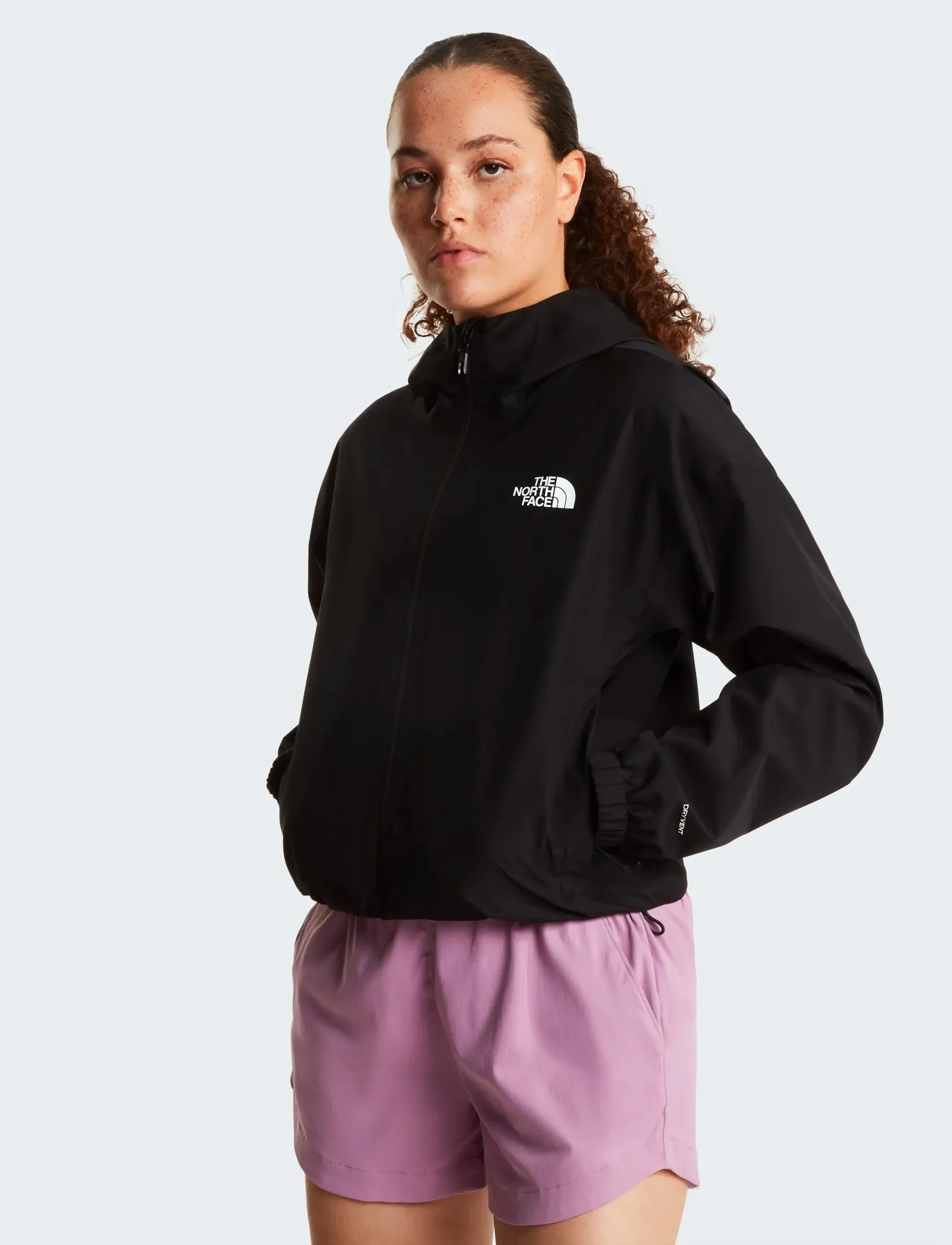 The North Face W Quest Mono Cropped Jacket, Kvinder, Kort Hættejakke, Sort, Str: M