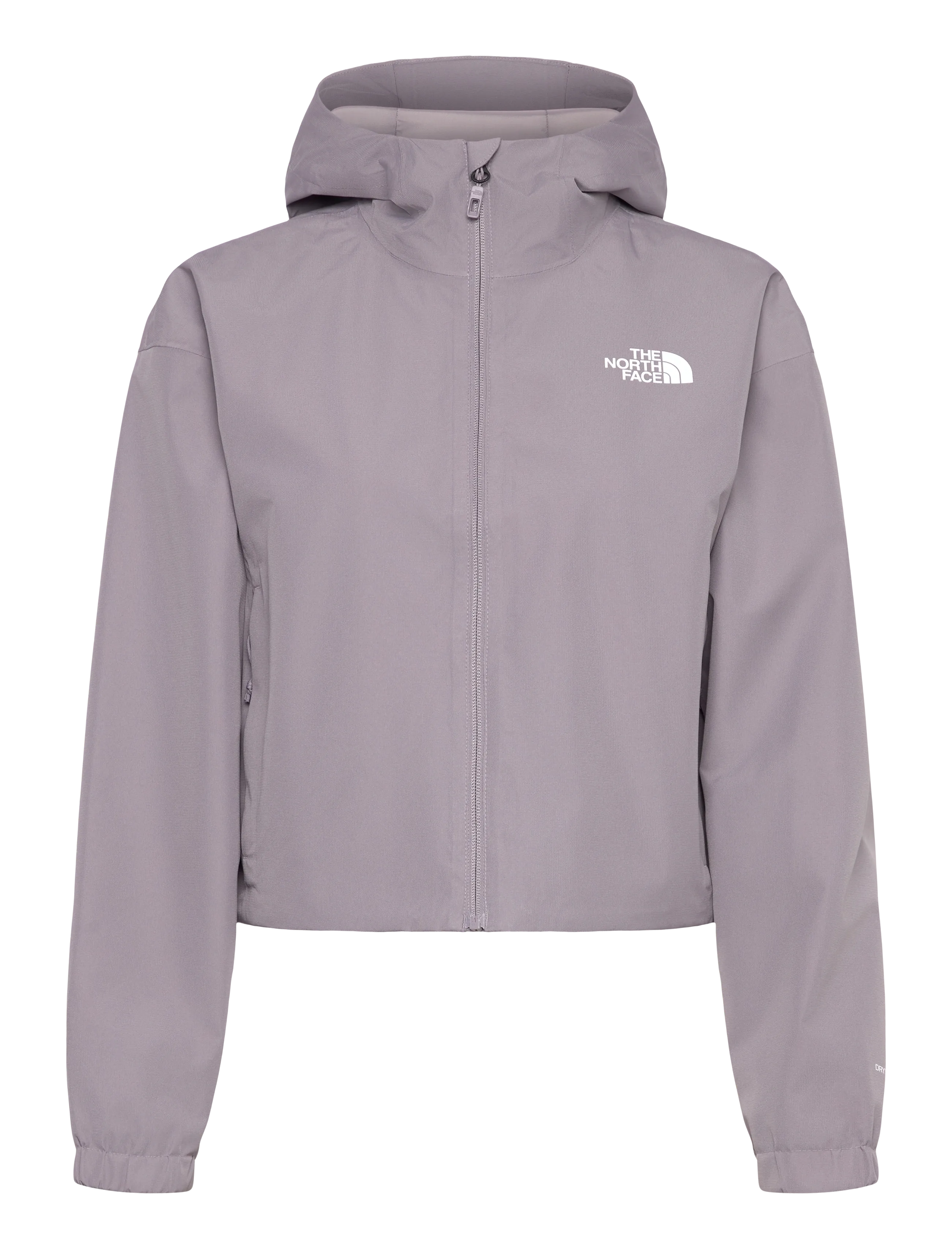 The North Face W QUEST MONO CROPPED JACKET - Regenmäntel - TRANSCENDENT GREY / purple