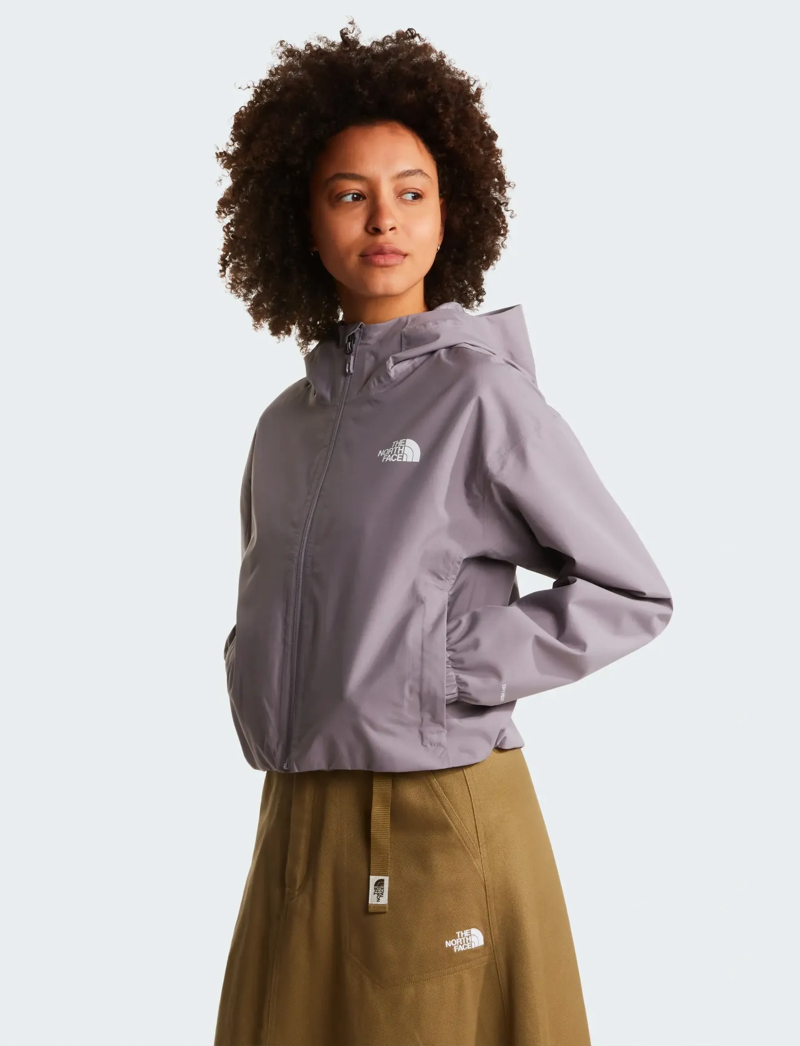 The North Face W Quest Mono Cropped Jacket, Kvinder, Kort Hættejakke, Lila, Str: L
