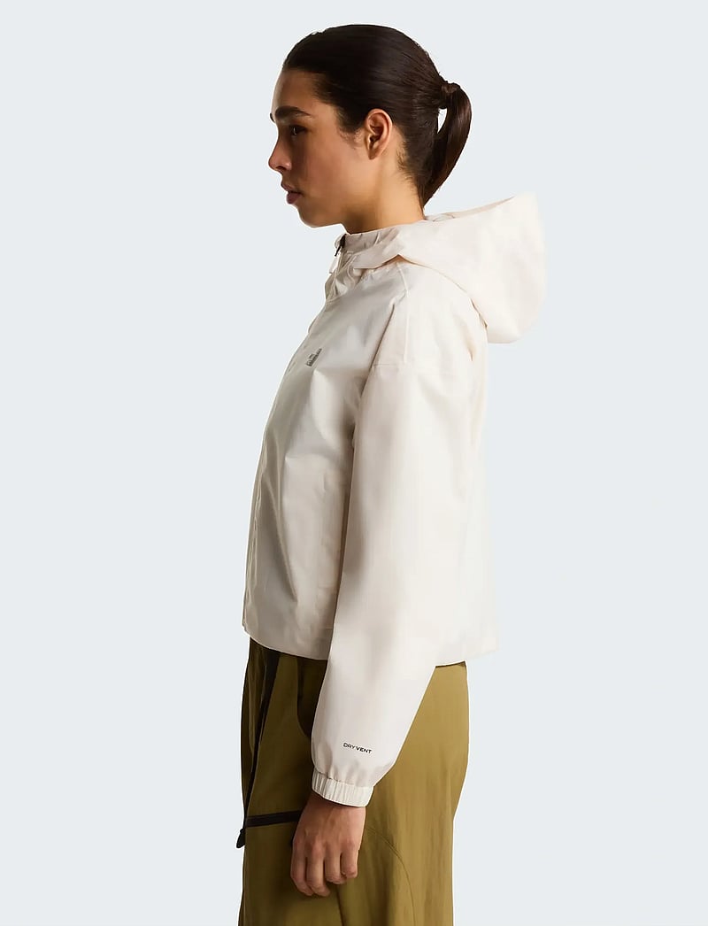 The North Face - W QUEST MONO CROPPED JACKET - friluftsjackor - white dune - 4