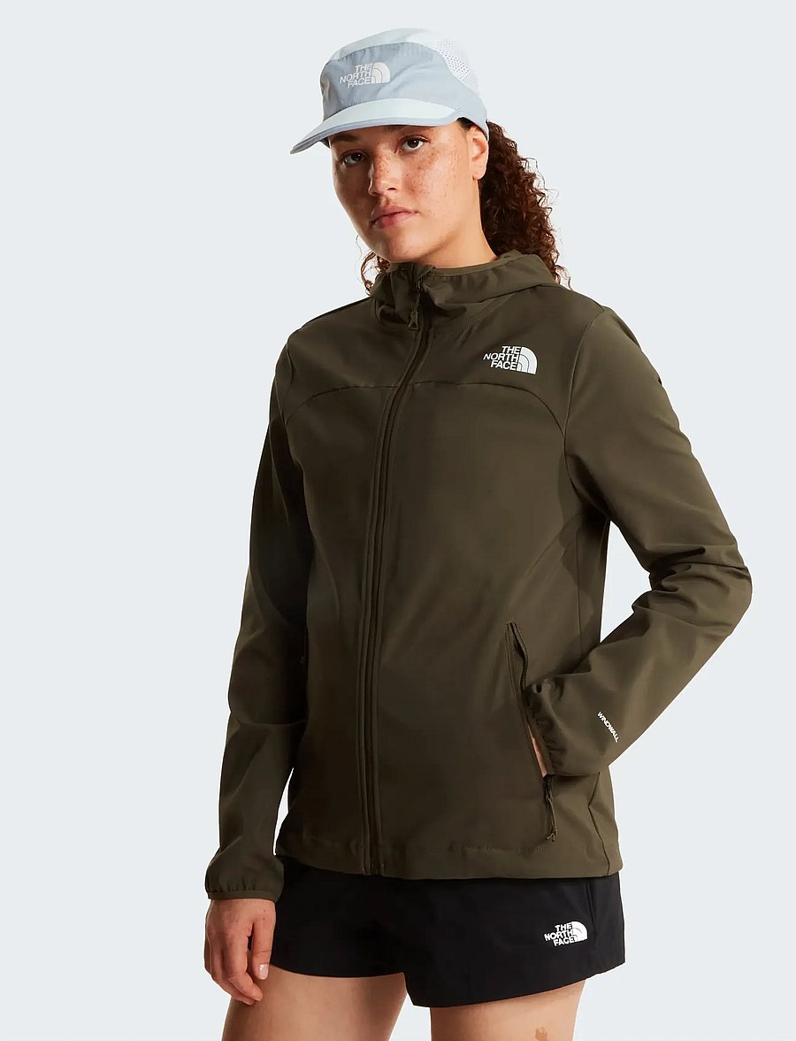 The North Face - W NIMBLE HOODIE 2 - outdoor jackets - new taupe green - 0