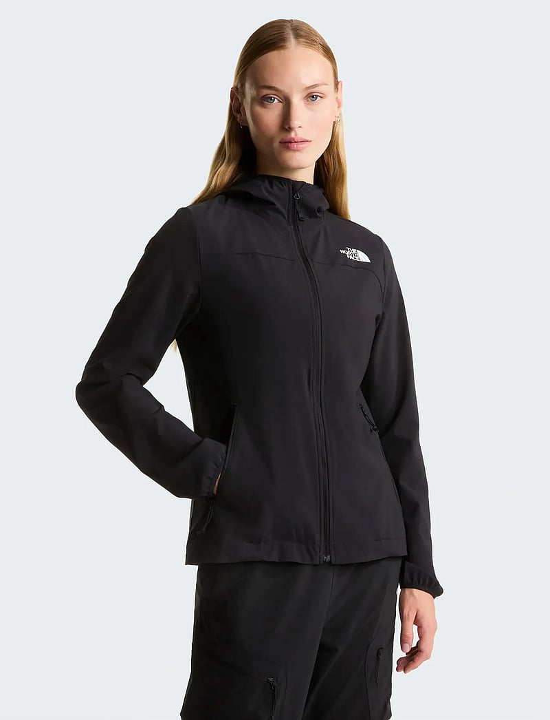 The North Face - W NIMBLE HOODIE 2 - outdoor jackets - tnf black - 0